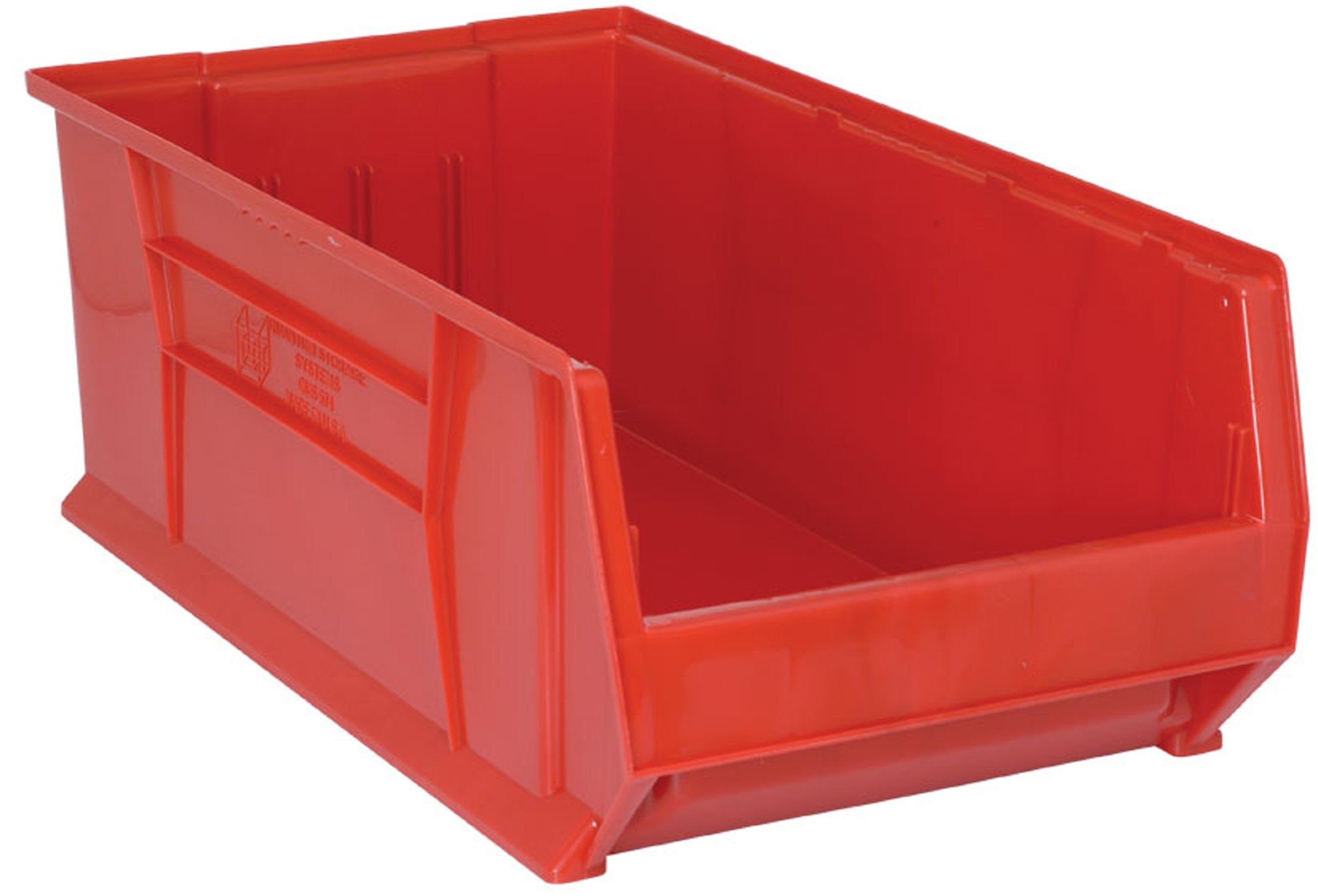 Hulk 30 Container, 29-7/8L X 16-1/2W X 11H, Stackable, Polypropylene, Red, Made In Usa
