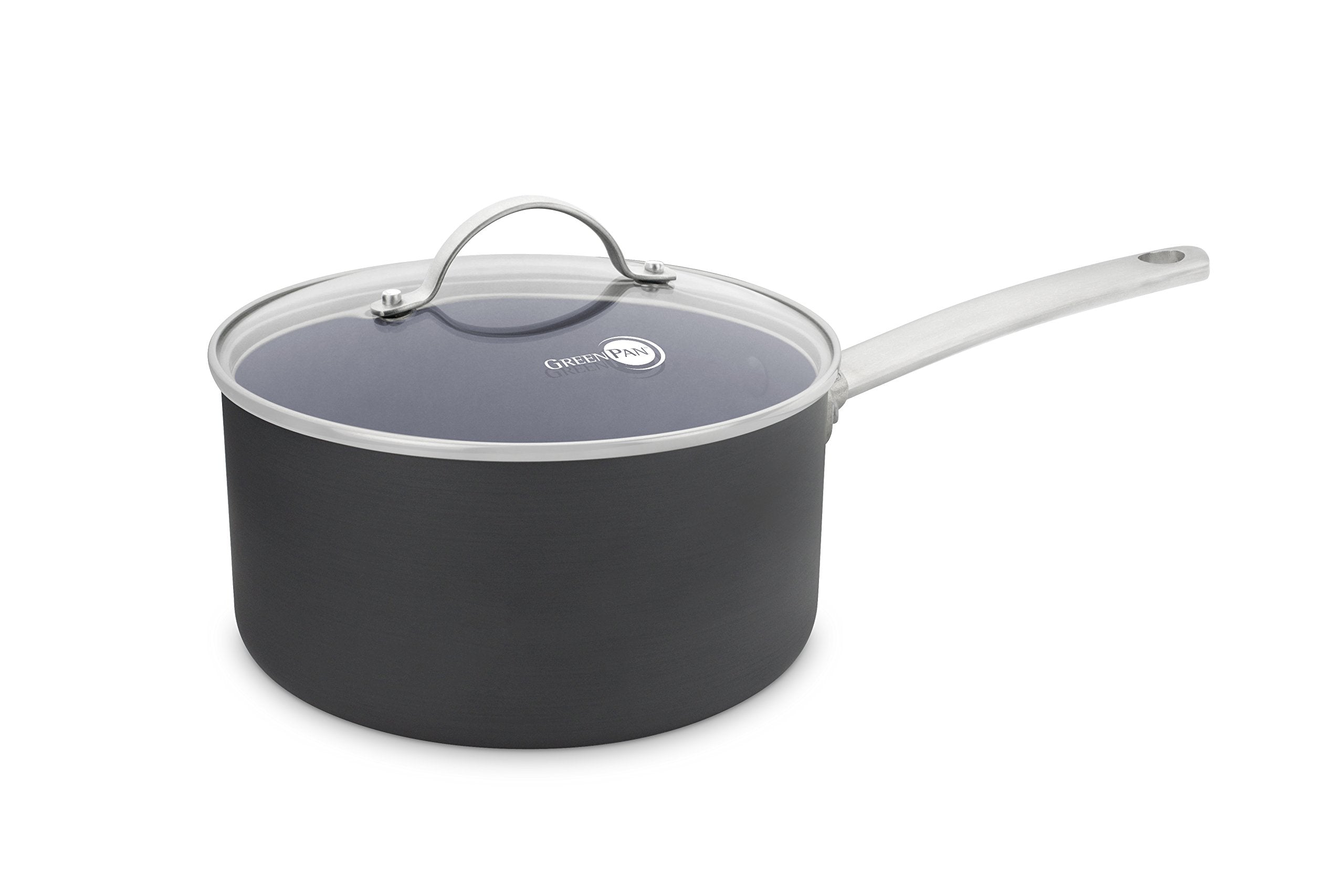 Greenpan Glass Lid With Stainless Steel Handle, 9.5'', Silver
