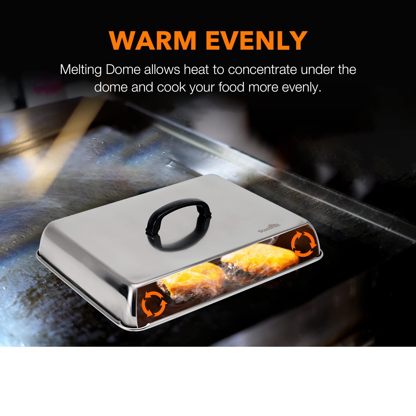 Stanbroil Bbq Griddle Accessories Set Of 6 - Heavy Duty Stainless Steel Scraper, Spatula, Basting Cover And Bottles For Blacksto