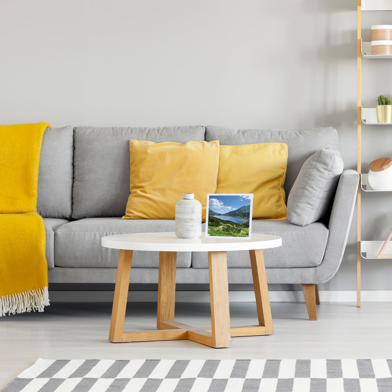 JCJMY 6x6 Picture Frame Set of 3 for Wall Hanging or Tabletop, 6 x 6 Square Wall Gallery Poster Photo Frame with Shatter Resista