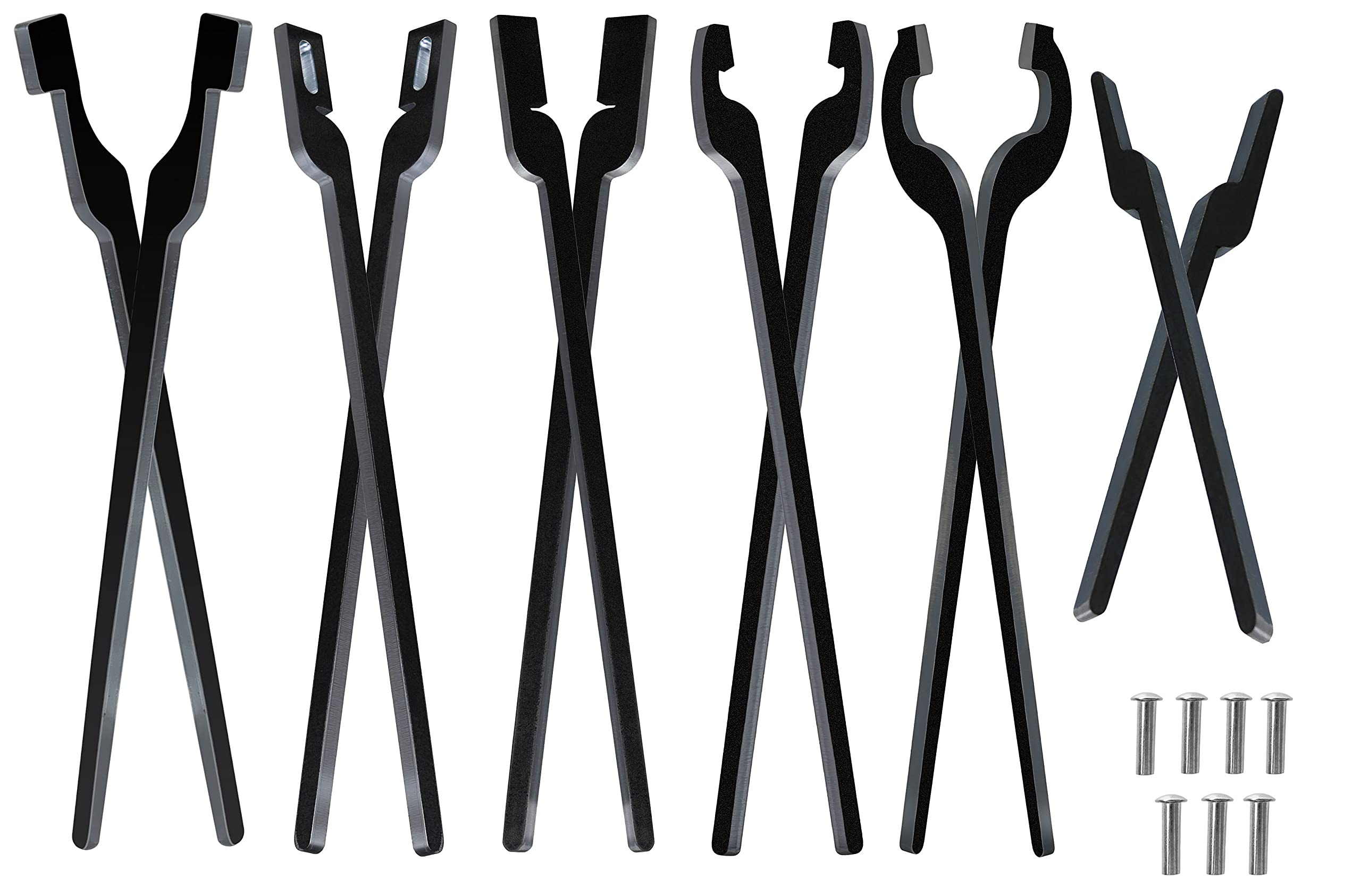 Rapid Tongs Bundle Set 6 Type Of Tong Bundles Set Diy Rapid Tongs Comes With Rivet For Beginner Futher Smithing