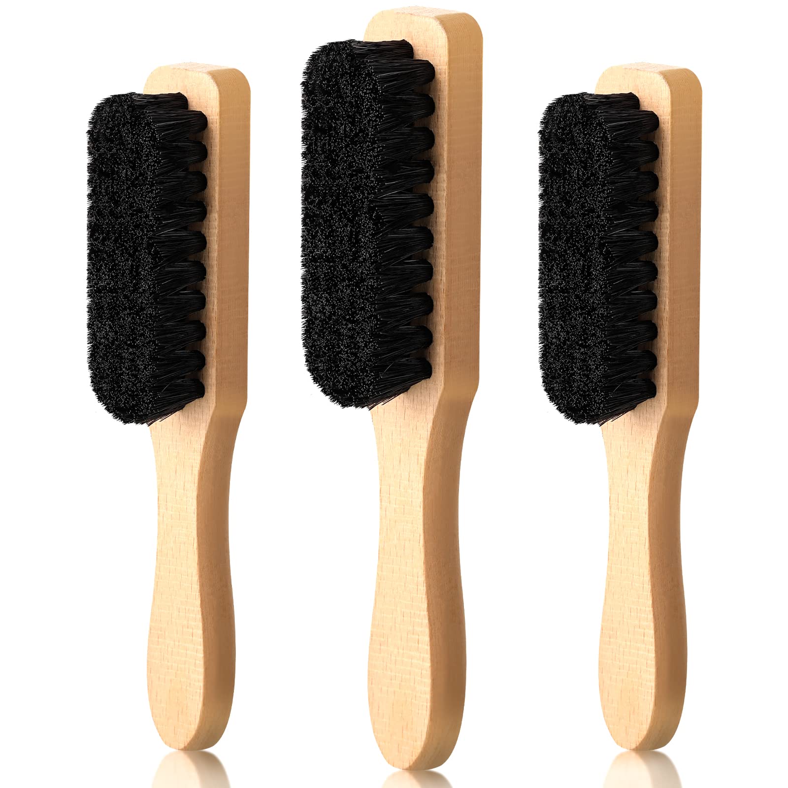 3 Pcs Laundry Stain Brush Soft Bristle Brush Velvet Furniture Brush With Wooden Handle Stain Brush Clothes Brush Stain Remover T