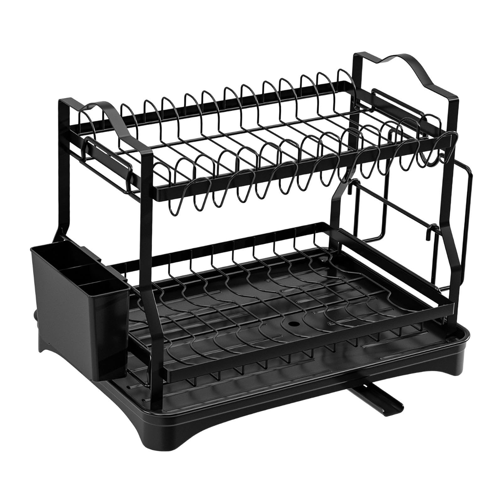 The Style Sutra Kitchen Dish Drying Rack Storage Plate Drainer Rack For Cutlery Dishes Bowls