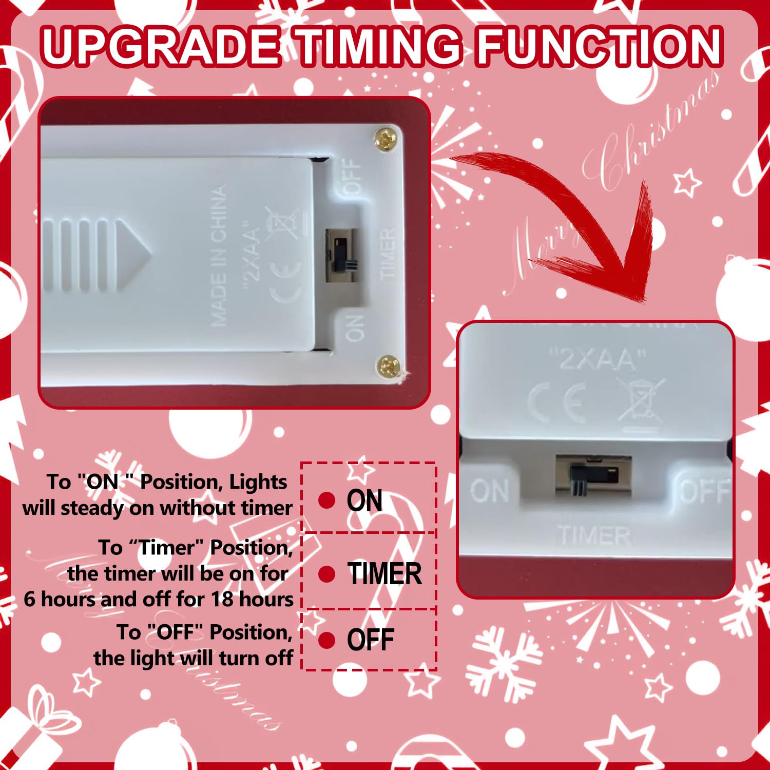 Christmas Tree Countdown Block LED Lighted 99 Days Until Christmas Wreath Calendar Tabletop with Timer Number Date Rustic Wooden