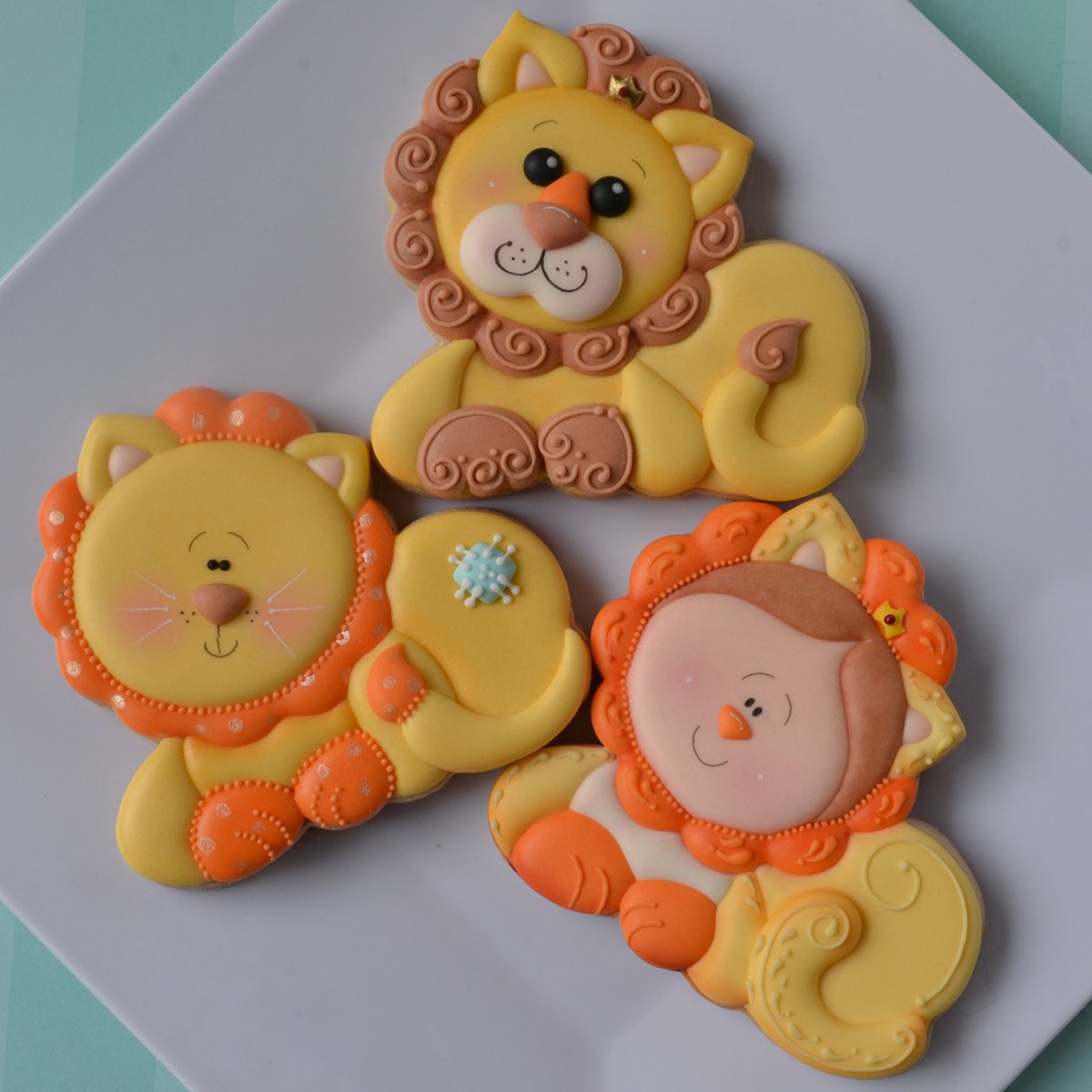 Jungle Animal Cookie Cutter Set- Elephant, Monkey, Lion By Chapix Cookies