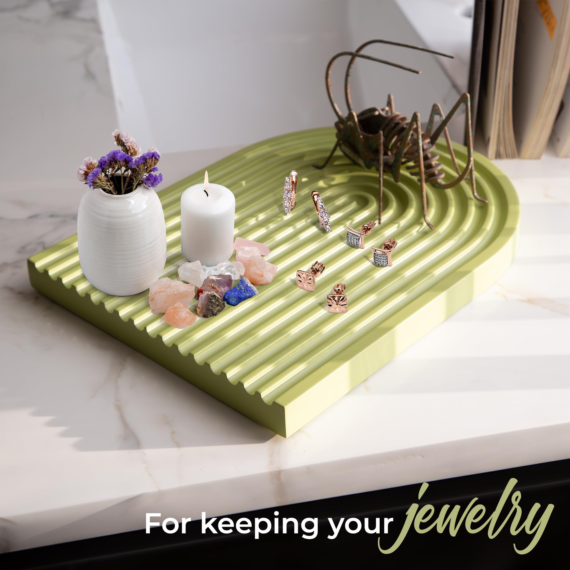 Koluraful Wood Arch Servingtray For Multi-Purpose Coffee Table, Breakfast, Dinner Kitchen Living Room Bedroom Home Decor For All