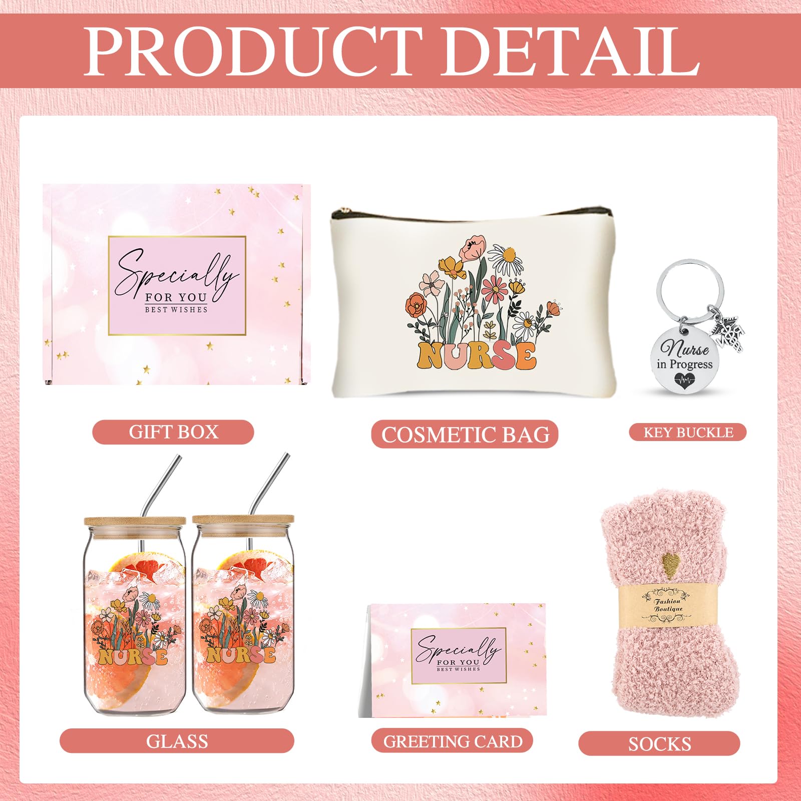 DHQH Nurse Gifts for Women, Appreciation, Week ,Graduation, Birthday, Thanks You Gifts Box for Nursing, RN, Nurse Practitioner,