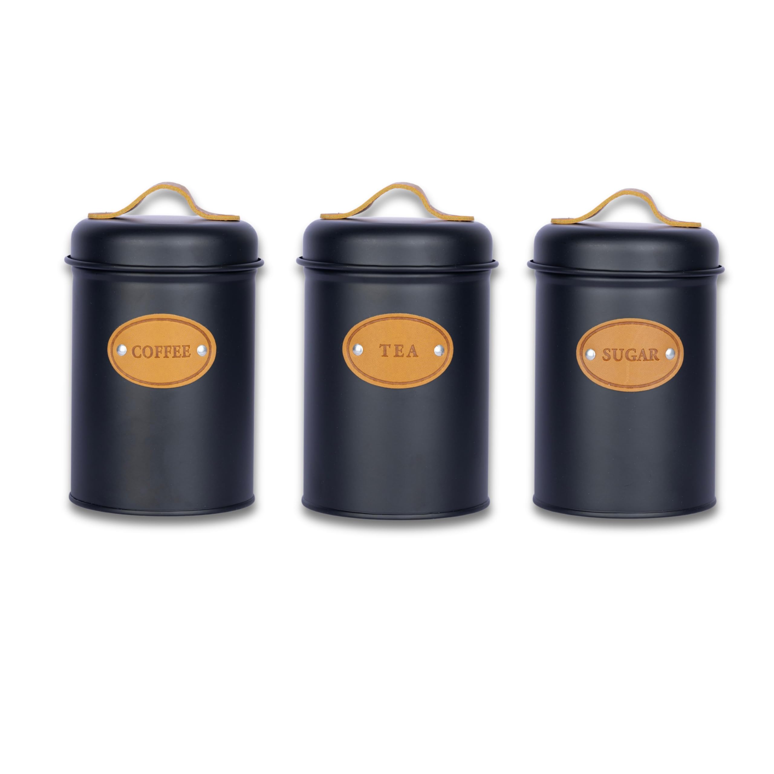 Cloudzy Tea Coffee Container Kitchen Countertop Storage Contaier Set Condiment Shape Chai Dabba Set Airtight Sugar Coffee Beans 