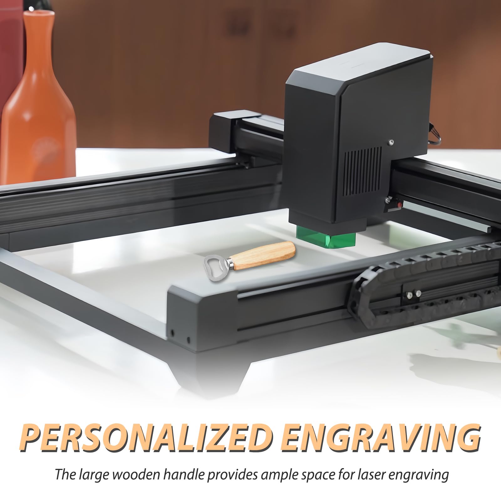 24Pcs Bottle Opener Beer Opener With Wooden Handle For Engraving Cider Wine Bottle Opener Party Wedding Gifts