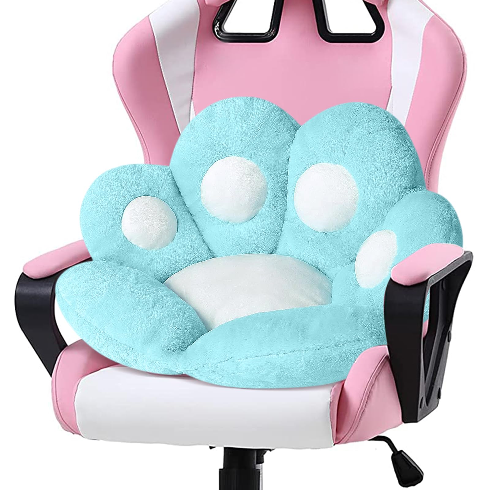 Ditucu Cat Paw Cushion Kawaii Chair Cushions 27.5 X 23.6 Inch Cute Stuff Seat Pad Comfy Lazy Sofa Office Floor Pillow For Gaming