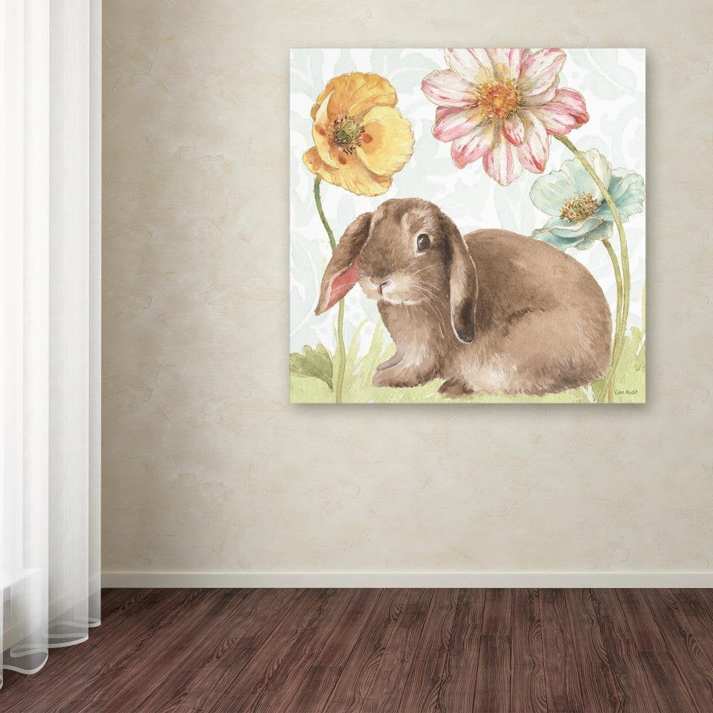 Spring Softies Bunnies Iii By Lisa Audit, 35X35-Inch Canvas Wall Art