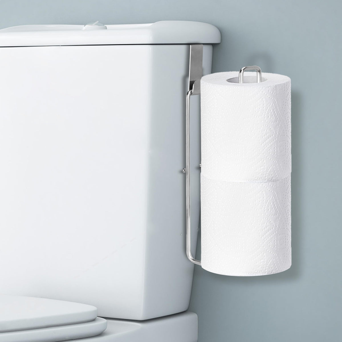 Toilet Paper Holder, Over The Tank Toilet Paper Holder, Toilet Paper Roll Holder For 2 Rolls, Bathroom Toilet Paper Holder With