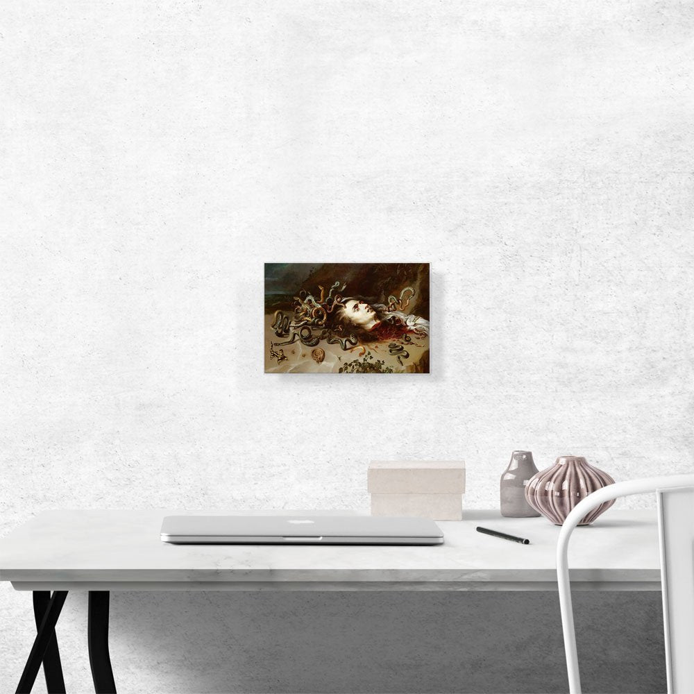 Artcanvas Head Of Medusa 1618 Canvas Art Print Stretched Framed Painting Picture Poster Giclee Wall Decor By Peter Paul Rubens -