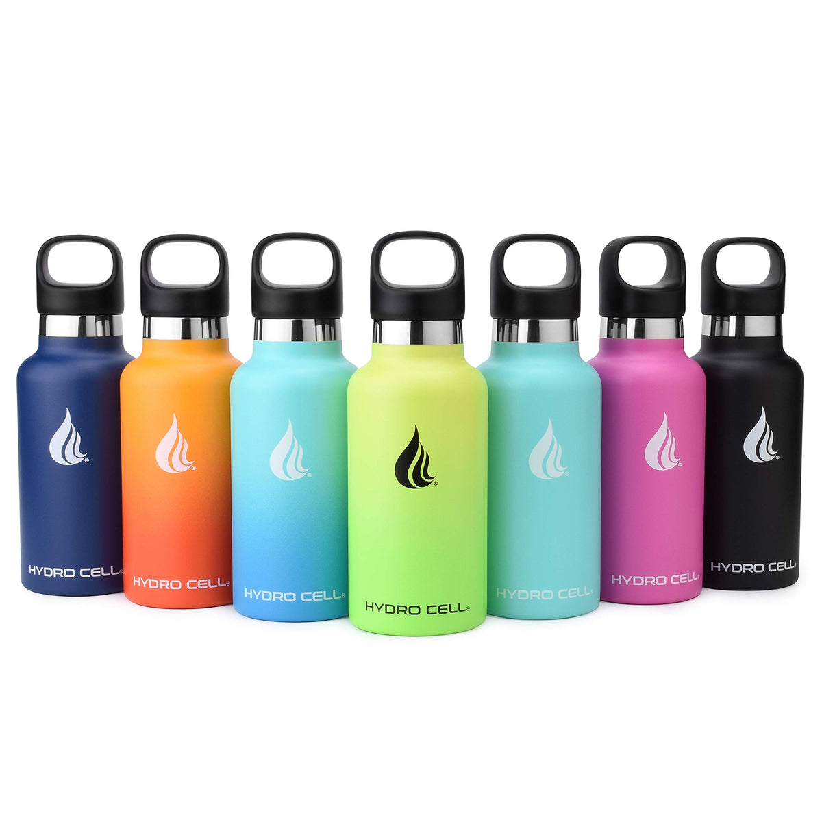 Hydro Cell Stainless Steel Water Bottle With Straw & Standard Mouth Lids (32Oz 24Oz 20Oz 16Oz) Keeps Liquids Hot Or Cold With Do