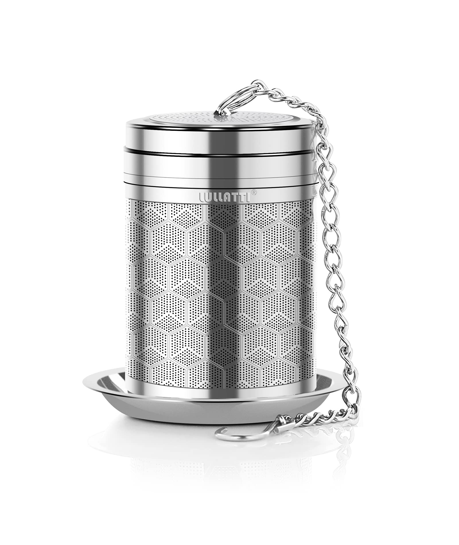 Lullatti Large Tea Infuser For Loose Tea(1 Pack), 304 Stainless Steel Tea Ball Strainer, Extra Fine Mesh Tea Steeper For Brewing