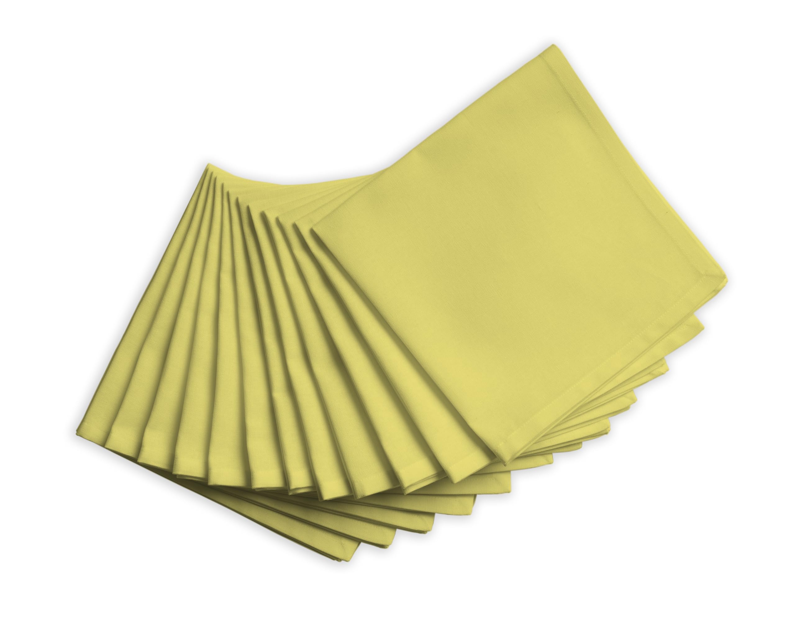 Napkins Pack Of 12|Dinner Cloth Napkins|Calicot Dinner Cotton Napkins 18X18 Inches|Washable & Reusable Napkins For Birthday Part