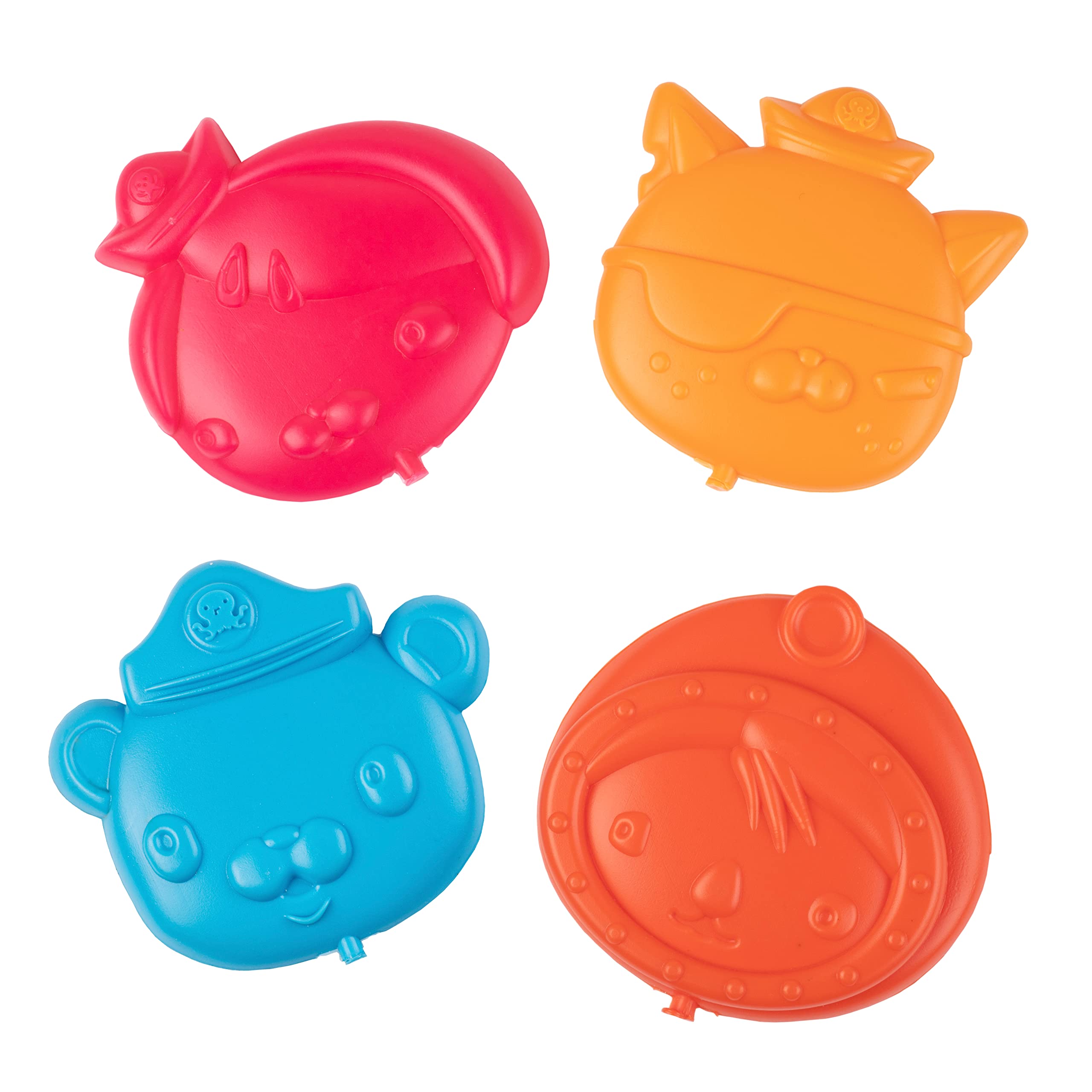 Scs Direct Octonauts Reusable Hard Ice Packs For Lunch Box Or Bag, 4 Pack, Store In Freezer And Keeps Kid'S Food Cold For Hours,