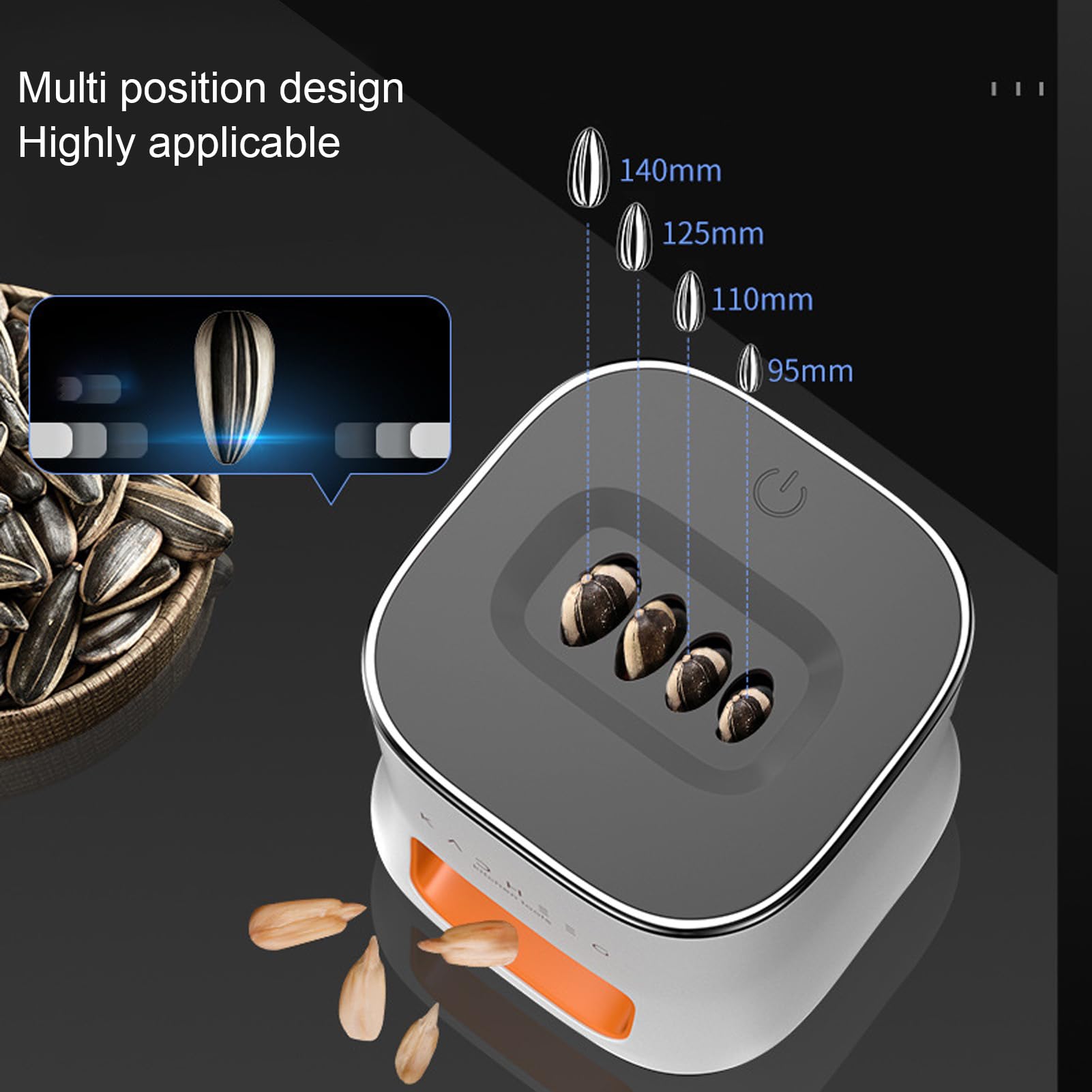 Electric Melon Seed Peeler, Automatic Sunflower Seed Peeler, Usb Rechargeable Sunflower Seed Cracker Machine Seed Peeling Machin