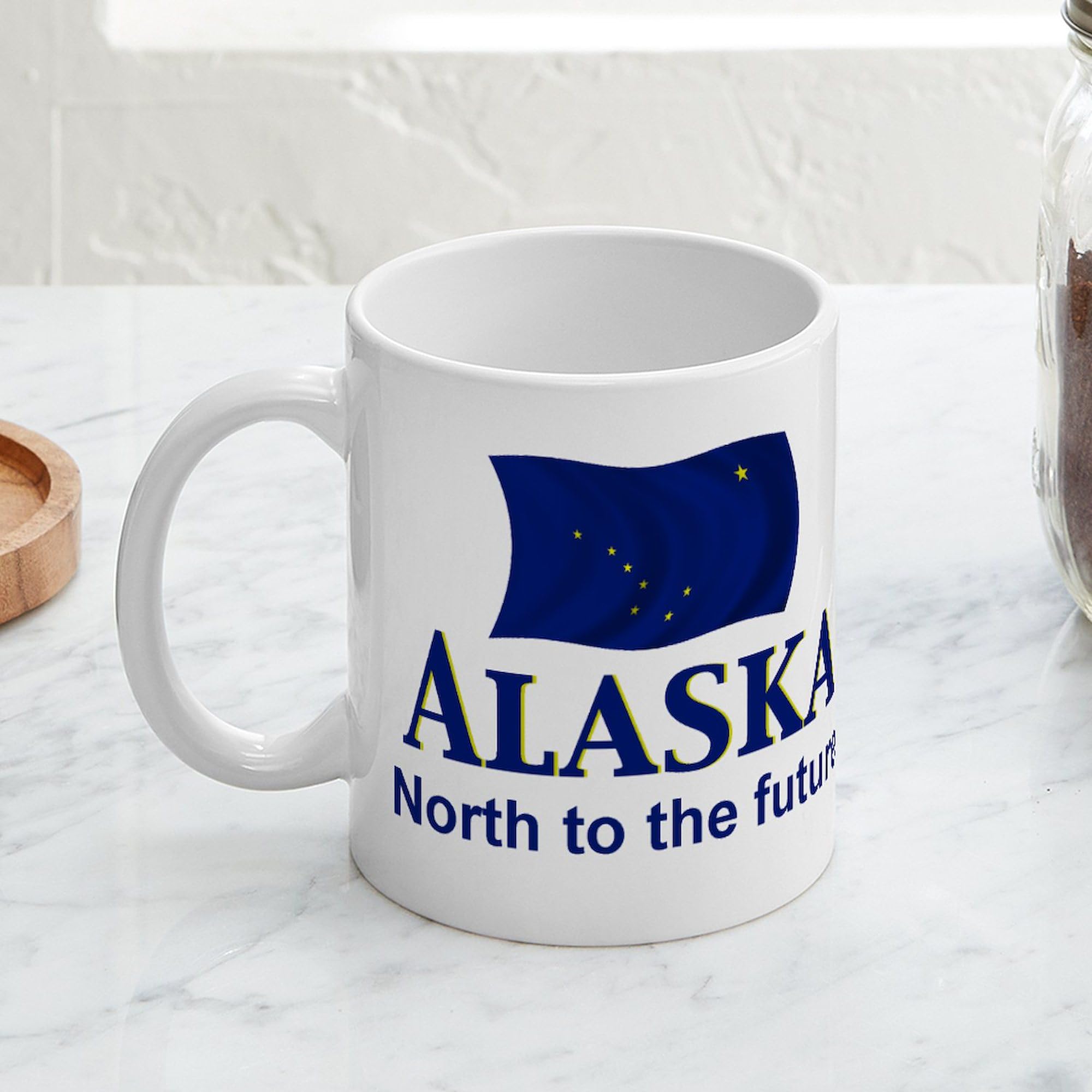 CafePress Alaska Motto Mug 11 oz (325 ml) Ceramic Coffee Mug