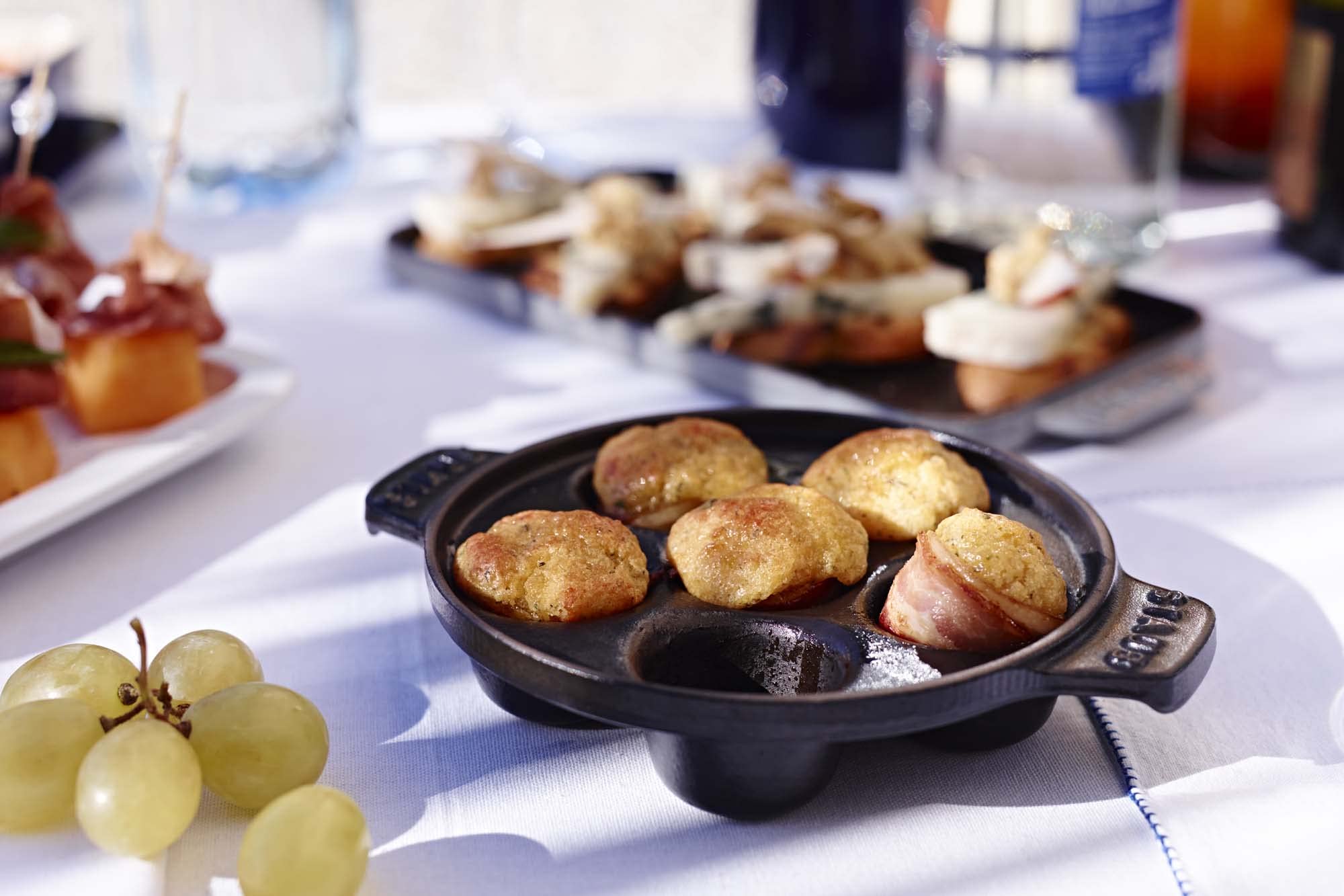 Staub Cast Iron 5.75-Inch Escargot Dish With 6 Holes - Matte Black, Made In France