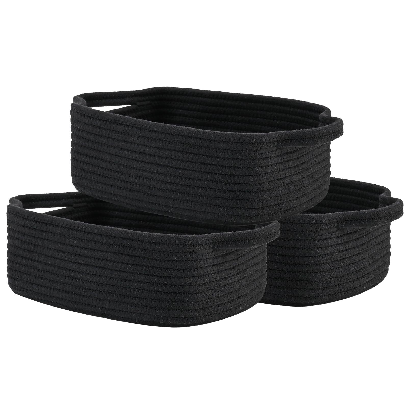 Kallax Small Woven Basket, 12 X 8 X 4.5 Inches, Small Storage Baskets For Organizing, Gift Baskets Empty, Cute Small Rope Shelf