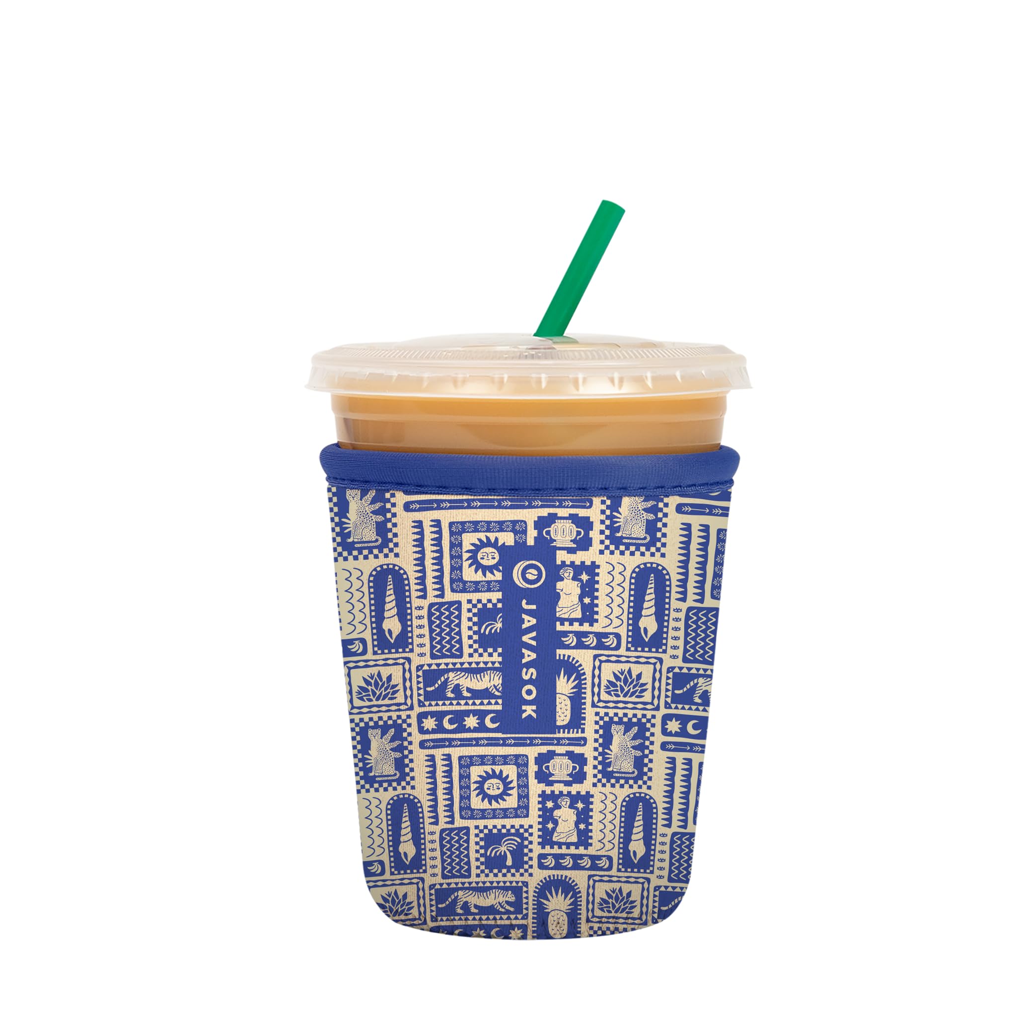 Sok It JavaSok Iced Coffee & Cold Soda Insulated Neoprene Cup Sleeve (Off the Grid, Small: 16-20oz)