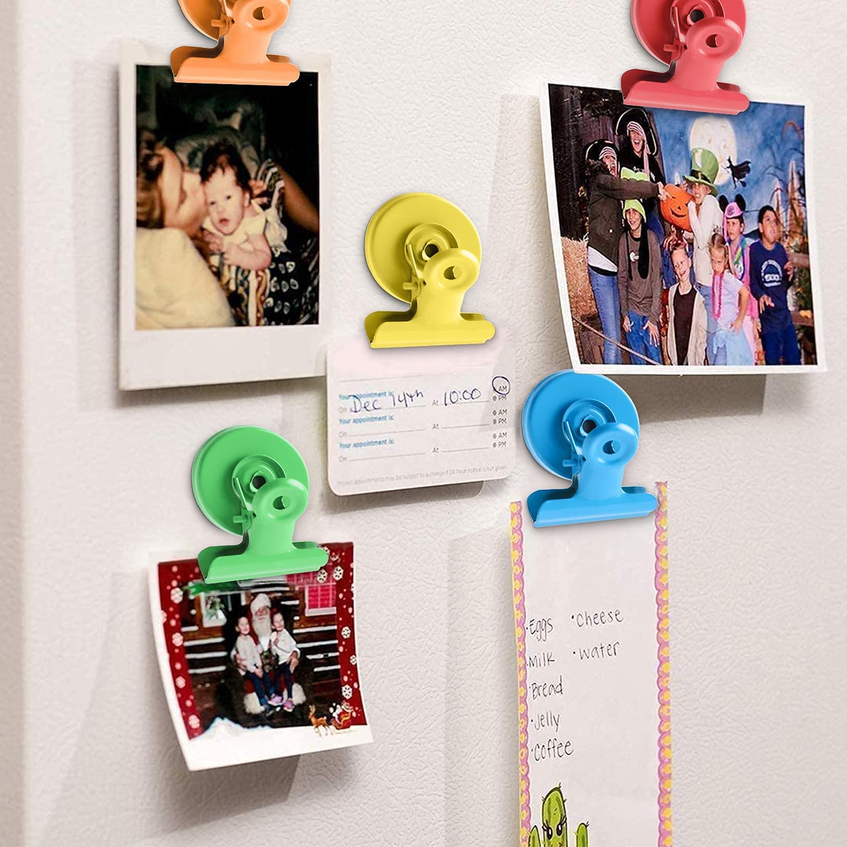 12 Pack Colorful Strong Magnetic Clips, Fridge Magnets Refrigerator Magnets, Clips Magnets For Whiteboard, Locker, Kitchen, Offi