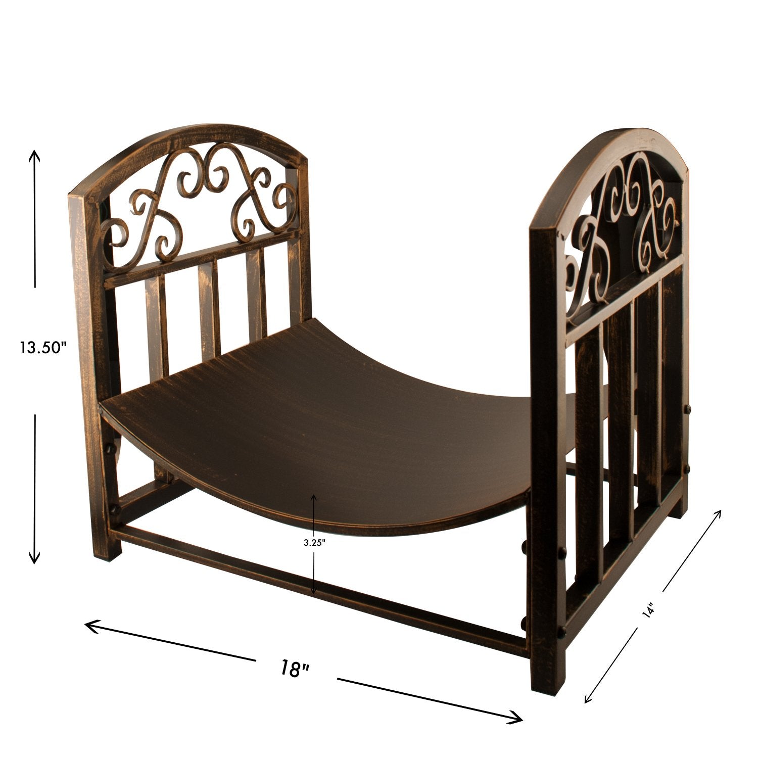 LOG BIN W/SCROLLS (Pack of 1)
