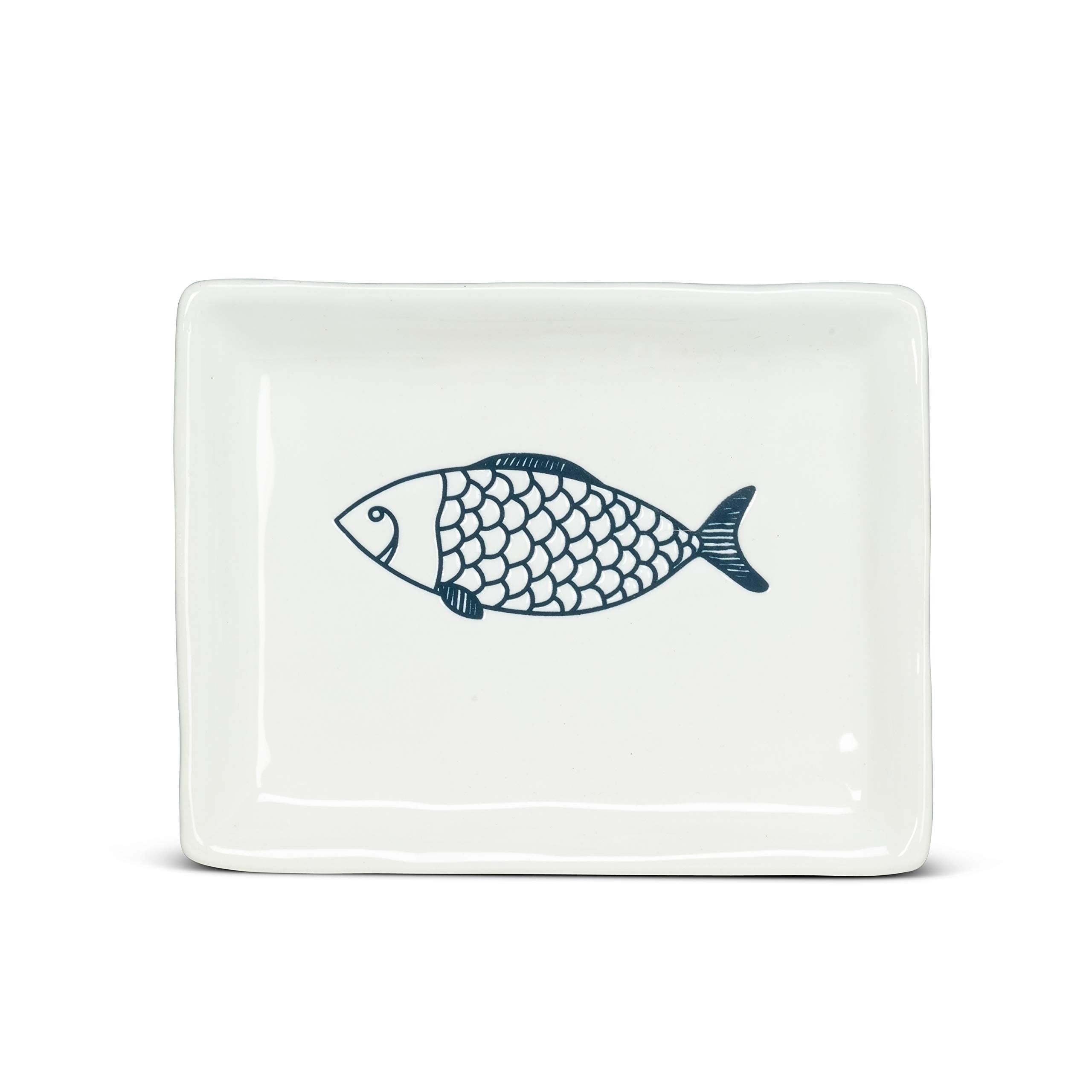 Abbott Collection Corfu Small Rectangle Fish Plate