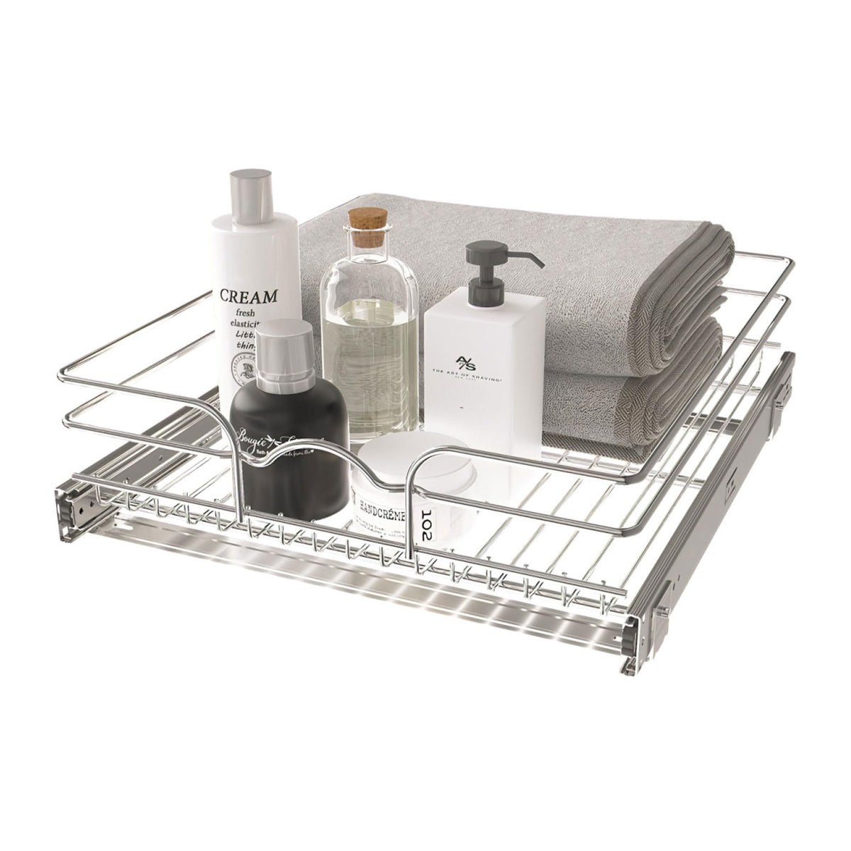 Rev-A-Shelf Kitchen Cabinet Pullout Shelf And Drawer Organizer Slide Out Pantry Storage Basket In Multiple Sizes, 18 X 20 In, 5W