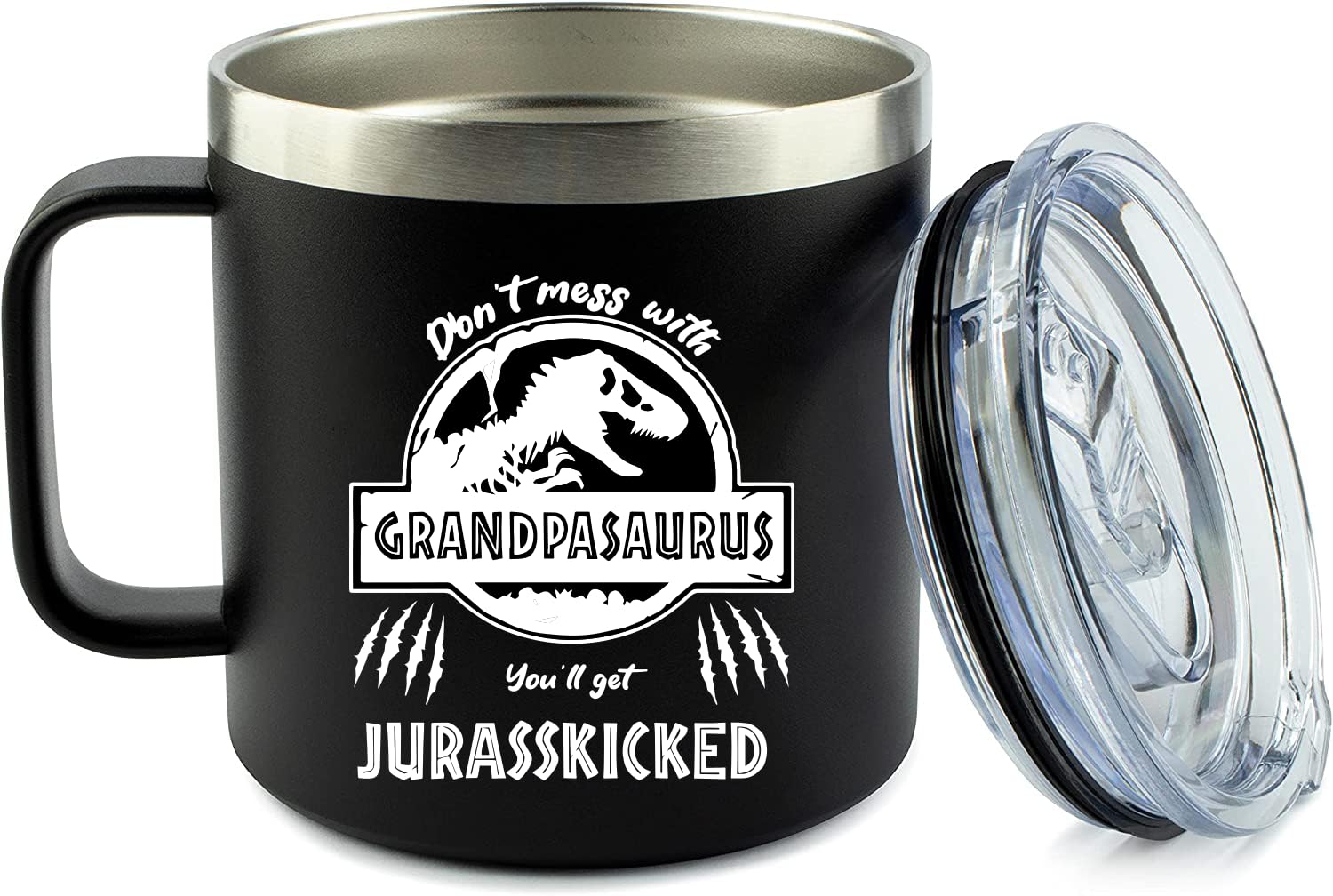 Edizzone Funny Grandpa Mug (Grandpasaurus) Grandpa Gifts - Best Grandpa Birthday Gifts - Gifts For Grandpa From Granddaughter Gr