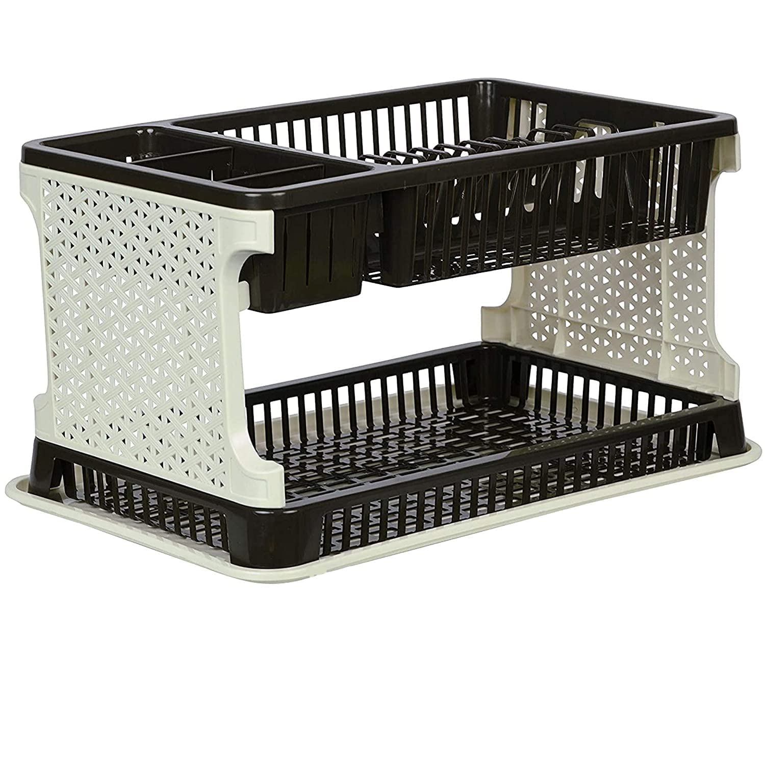 Prizam Plastic Kitchen Organizer Rack With Water Storing Tray (Assorted)