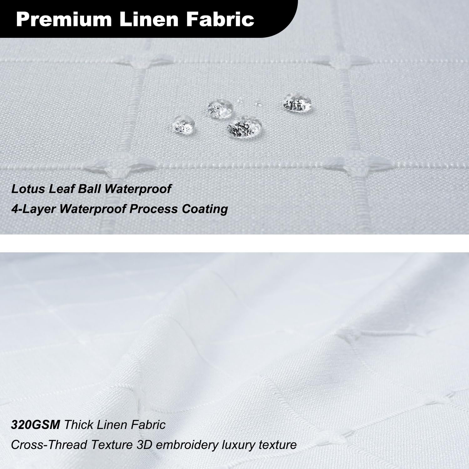Ggaimwf White Striped Fabric Shower Curtains Farmhouse Boho Plaid Luxury Bath Curtains For Bathroom Bohemian Neutral With Tassel