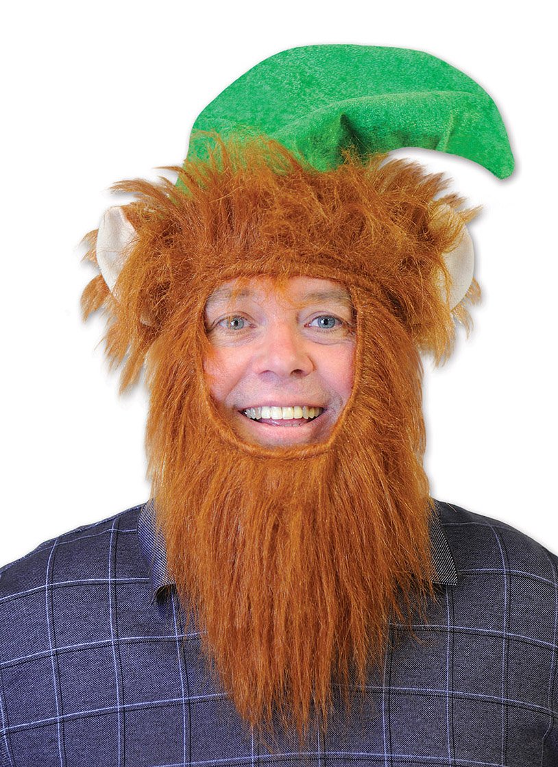 Green Hat with Beard