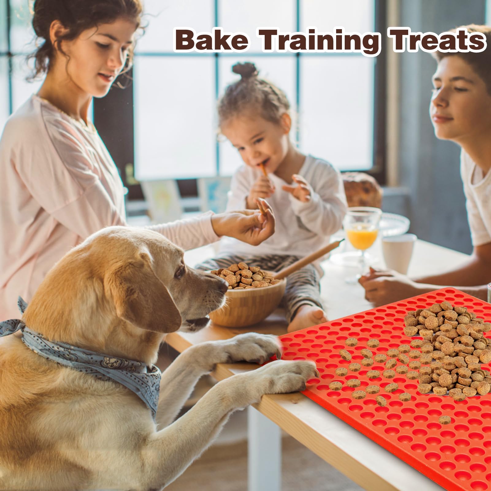 Palksky (2 Pack) 468-Cavity Mini Round Silicone Mold/Chocolate Drops Mold/Dog Treats Pan/Semi Sphere Gummy Candy Molds For Ganac