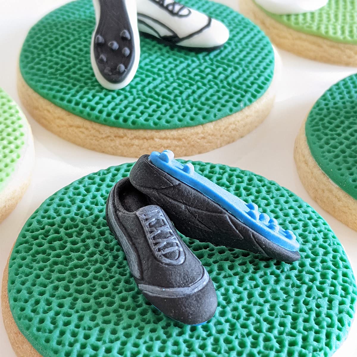 Katy Sue Soccer Shoes/Cleats (Football Boots) Silicone Mold For Cake Decorating & Crafts - Makes Boots 1.5 Inches X 0.5 Inches