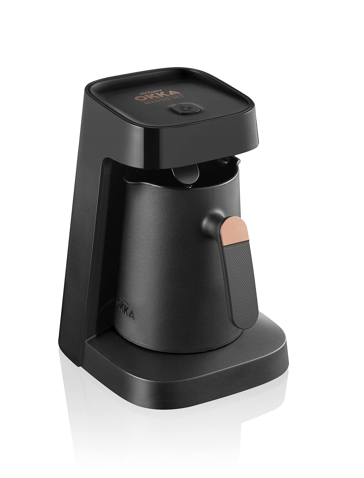 Arzum Okka Jet Automatic Turkish Coffee Maker, 5 Cups, Black/Copper (Ok0017-Ul)