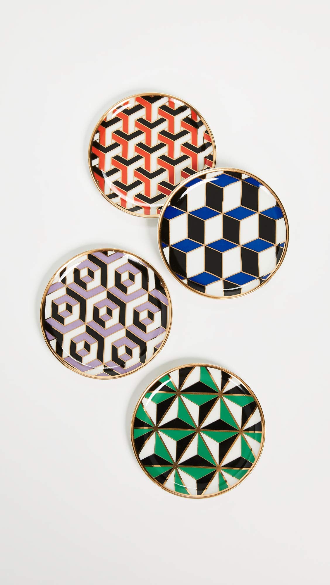 Jonathan Adler Versailles Coasters  Multi