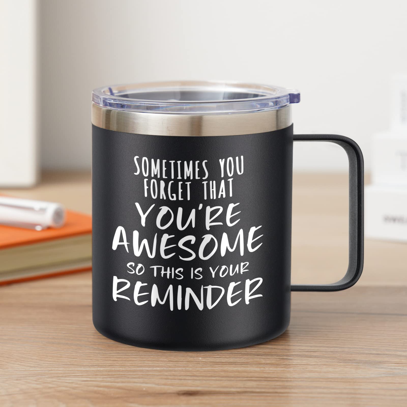NOWWISH Gifts for Men, 40 oz Tumbler with Handle and Straw, Birthday Gifts for Him Husband Dad and Boyfriend - Navy Blue