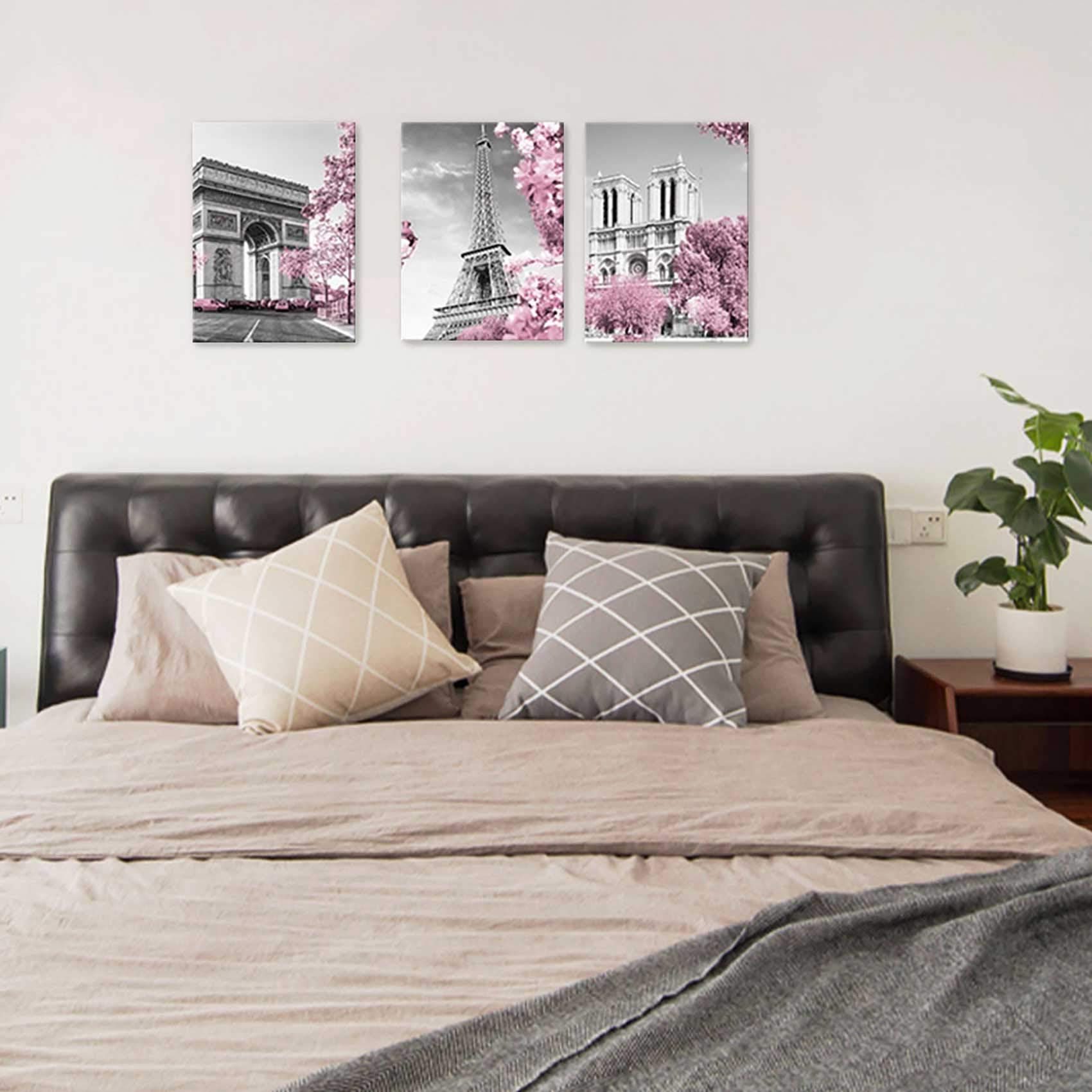 Paris Eiffel Tower Wall Decor For Girls Bedroom Pink Paris Room Decor Black And White Bathroom Pictures Wall Decor Modern Home A