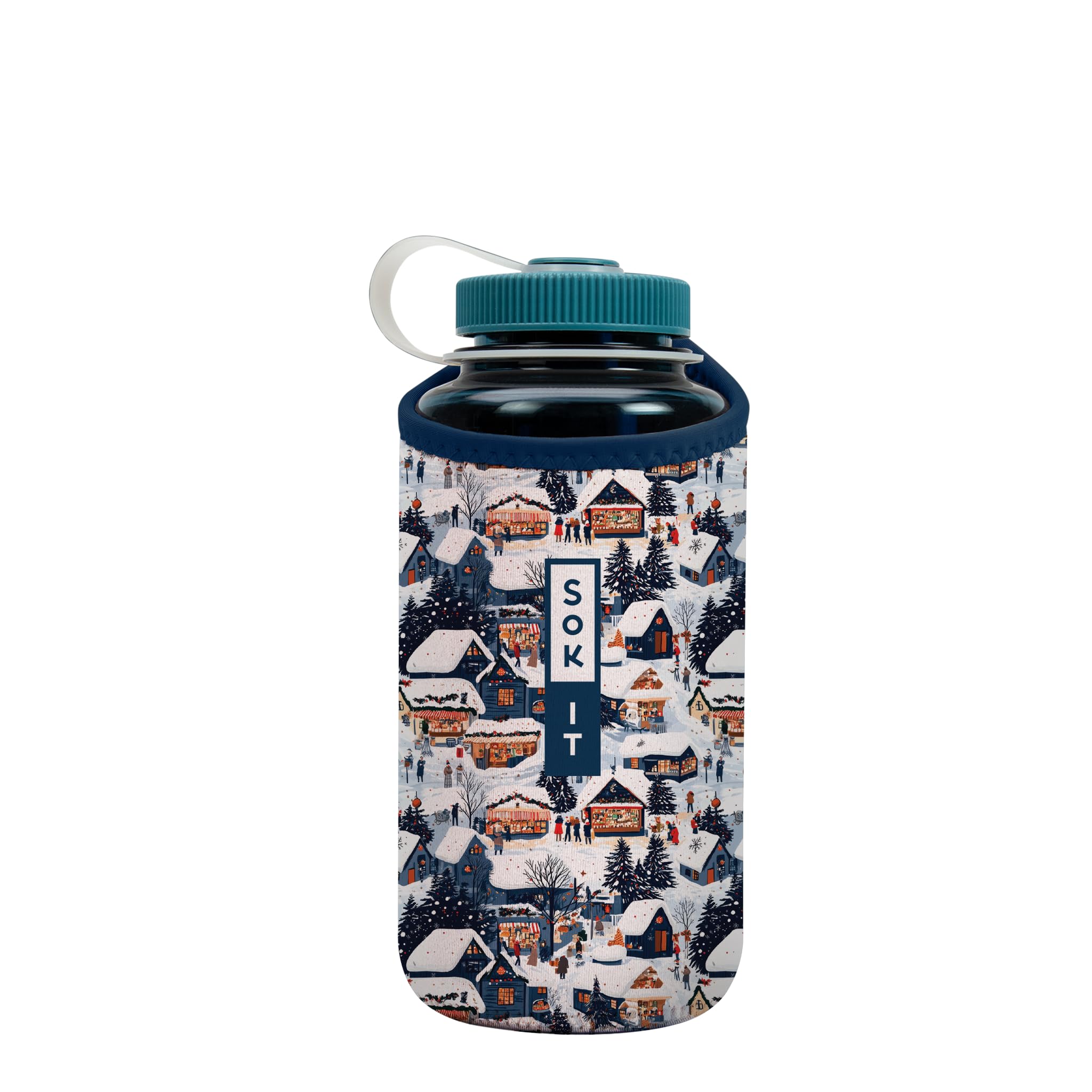Sok It BotlSok Water Bottle Sleeve Insulated Neoprene Cover (Peak Season, Fits 32oz Nalgene)