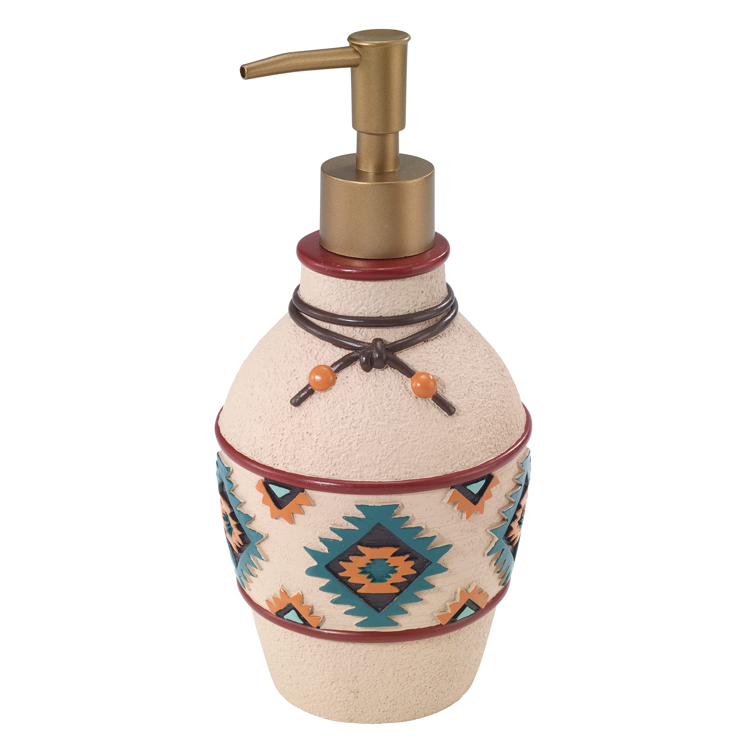 Avanti Linens - Soap Dispenser/Lotion Pump, Decorative Home Decor (Navajo Dance Collection)