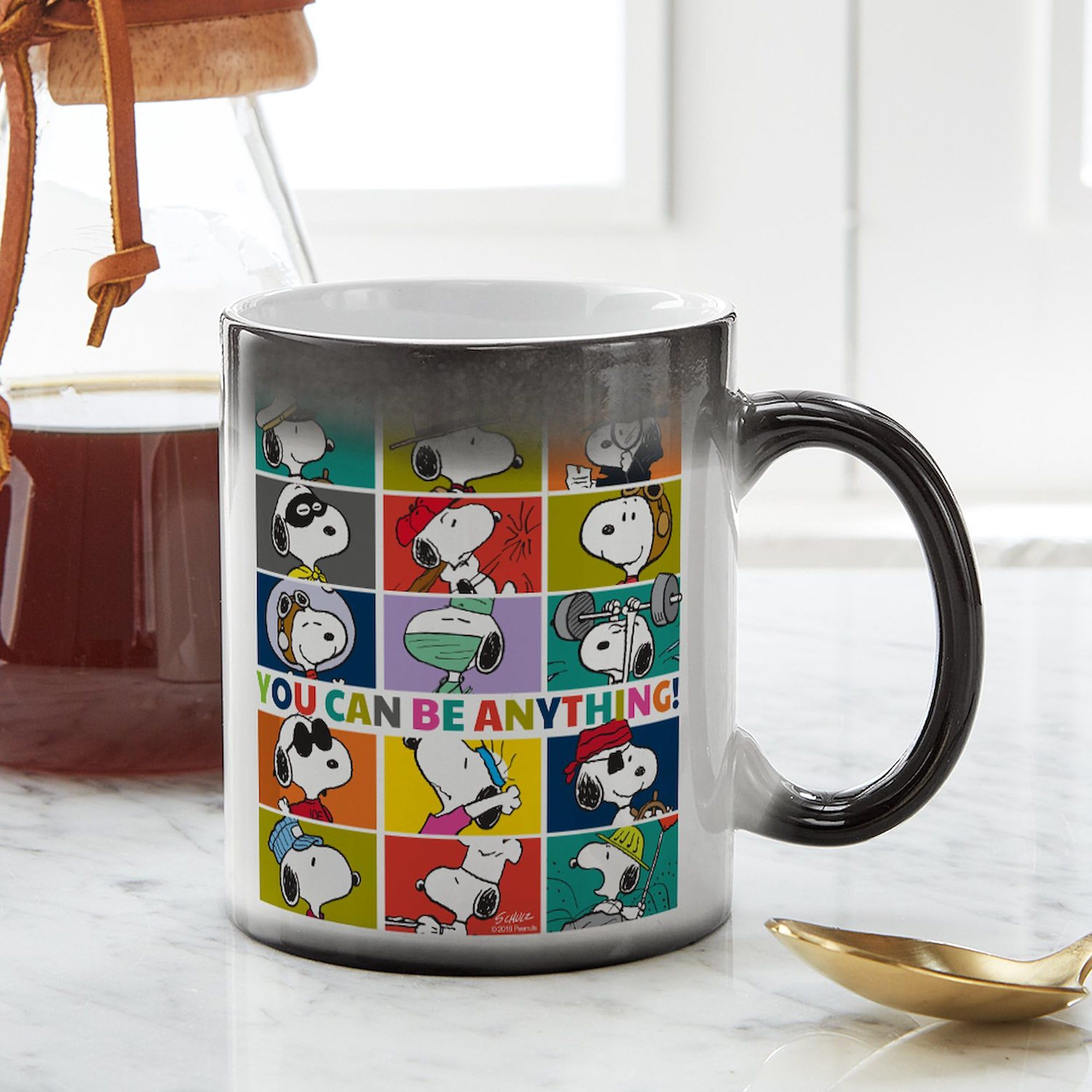 Cafepress Snoopy You Can Be Anything Ceramic Magic Mug Coffee, Tea Cup 11 Oz
