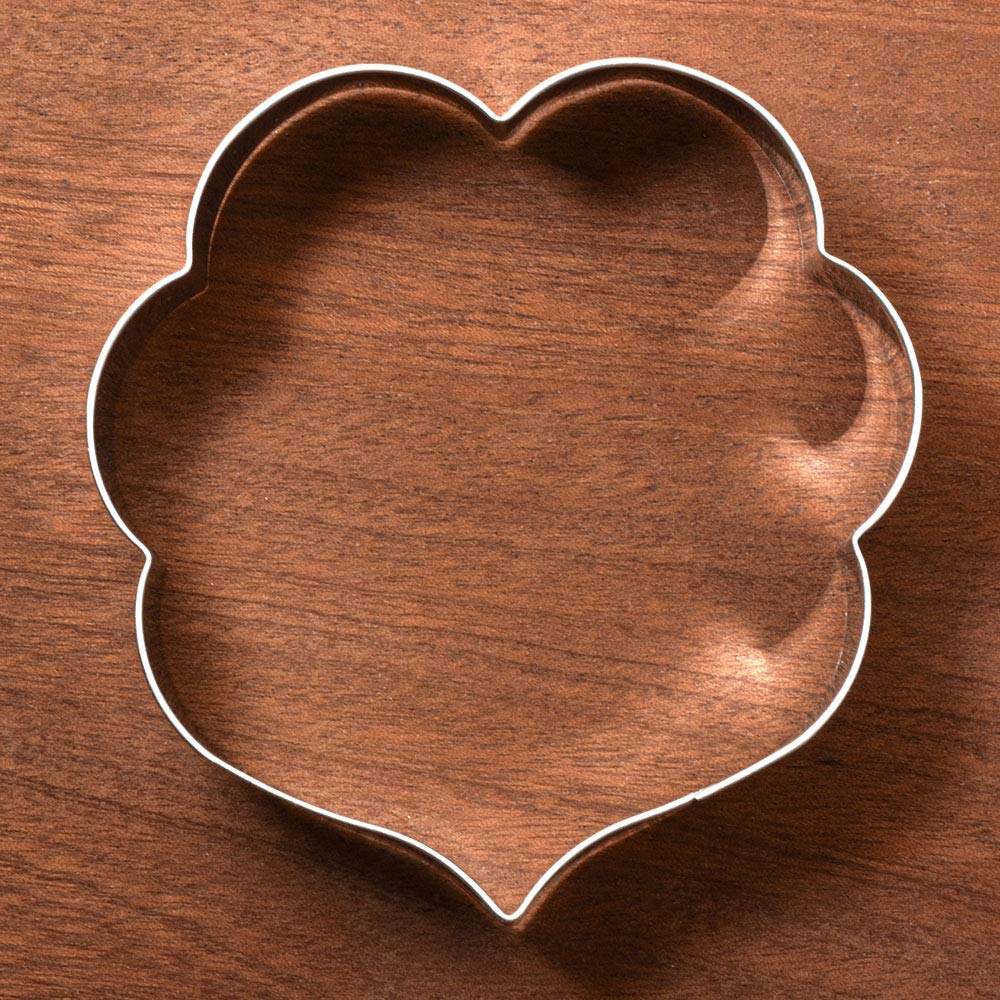 Liliao Plaque Cookie Cutter Frame Sandwich Fondant Biscuit Cutter - 3.8 X 3.7 Inches - Stainless Steel - By Janka