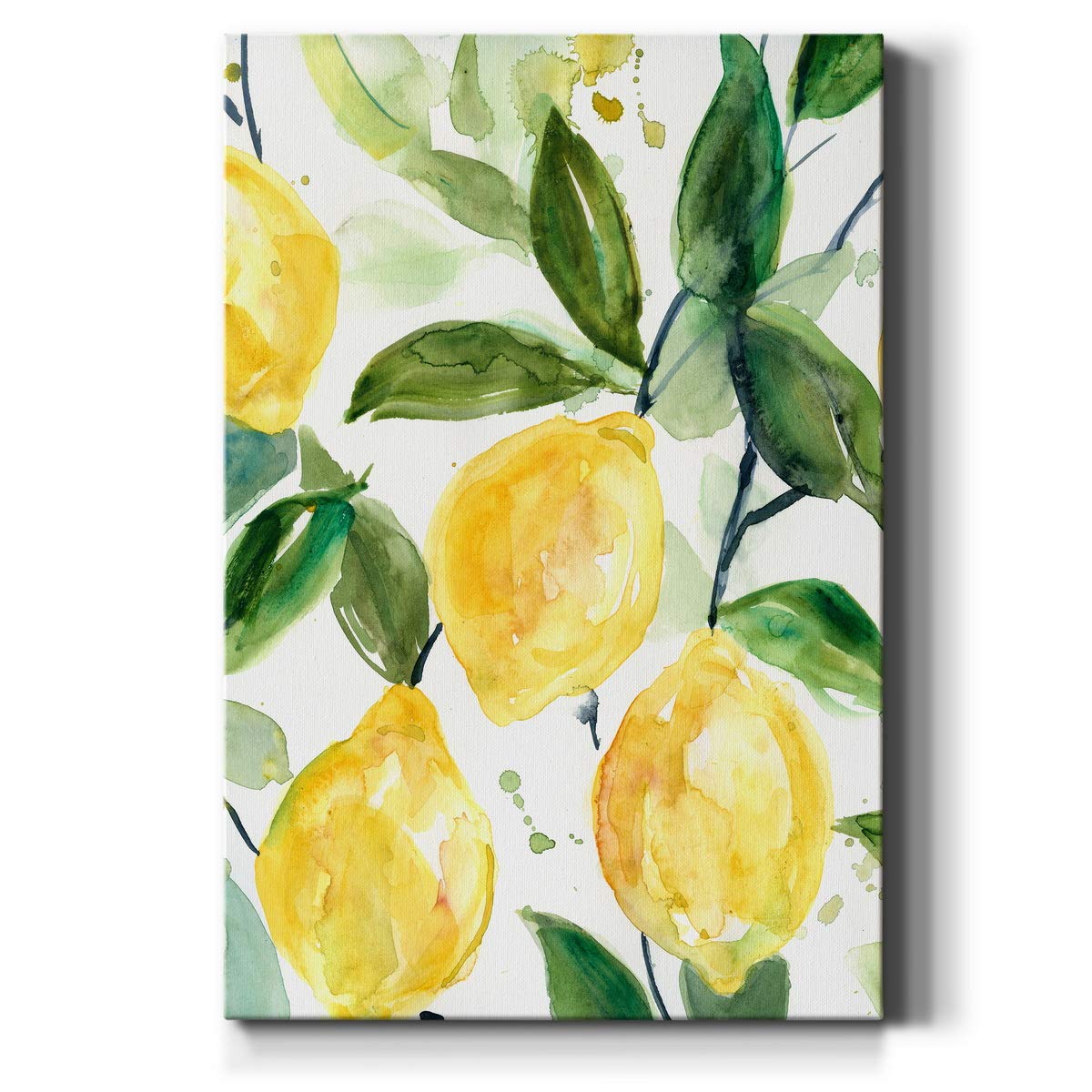 Renditions Gallery Canvas Nature Wall Art Paintings For Wall Decorations Yellow Lemons Branch Modern Abstract Wall Hanging Artwo