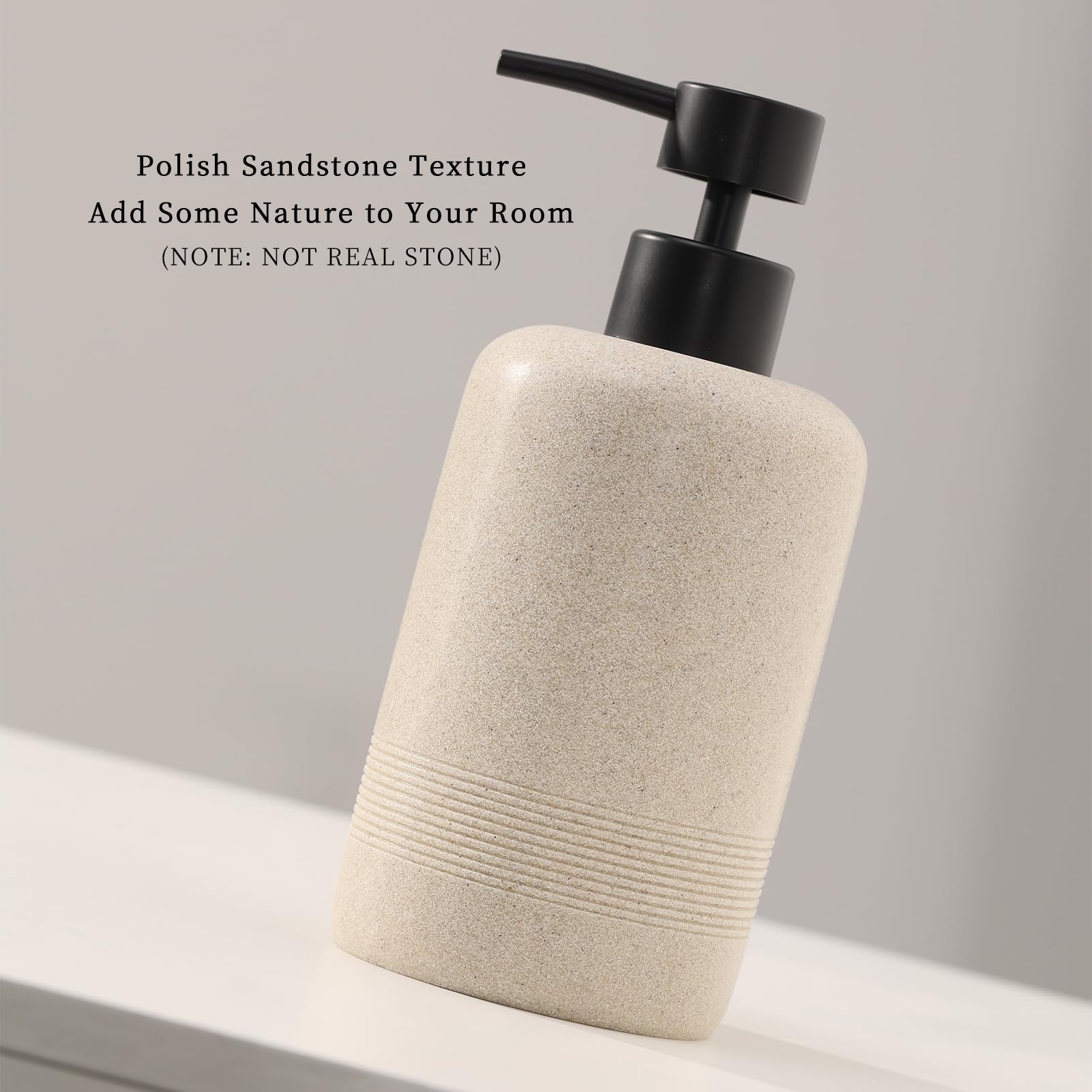 Haocoott Soap Dispensers 400Ml 13Oz, 2 Pcs Hand Dish Lotion Shampoo Soap Dispenser Jar, Resin Premium Thick Soap Pump Bottles Fo