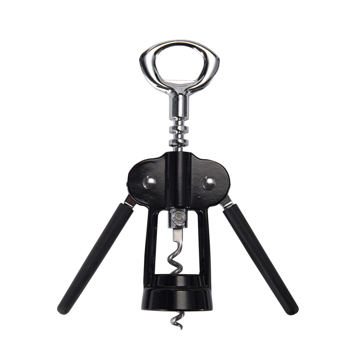 Farberware 5216100 Black/Silver Plastic/Stainless Steel Wing Corkscrew