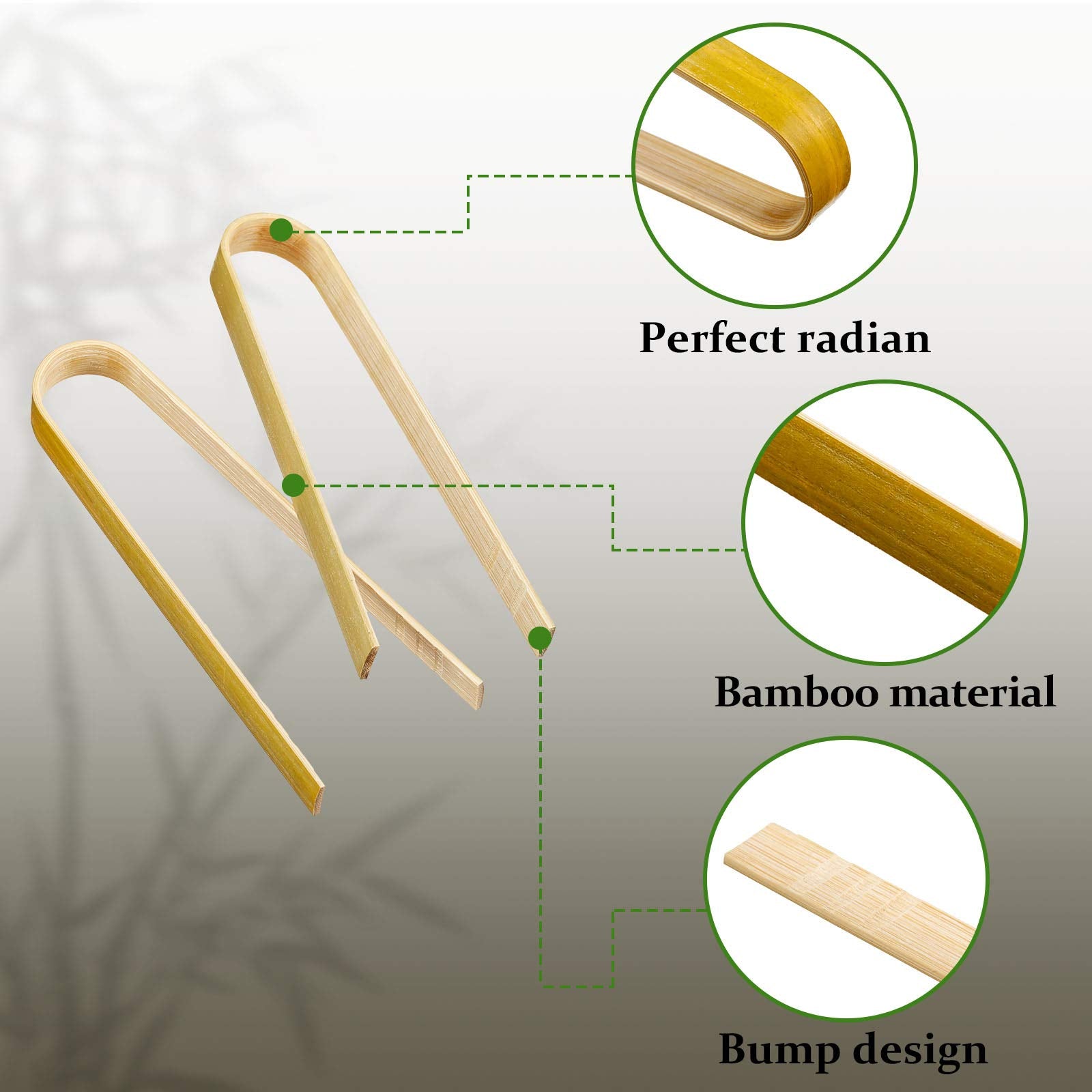 Patelai 90 Pieces Mini Bamboo Tongs Long Toast Tongs Disposable Wooden Cooking Tongs Bamboo Cooking Utensils For Cooking Toast B