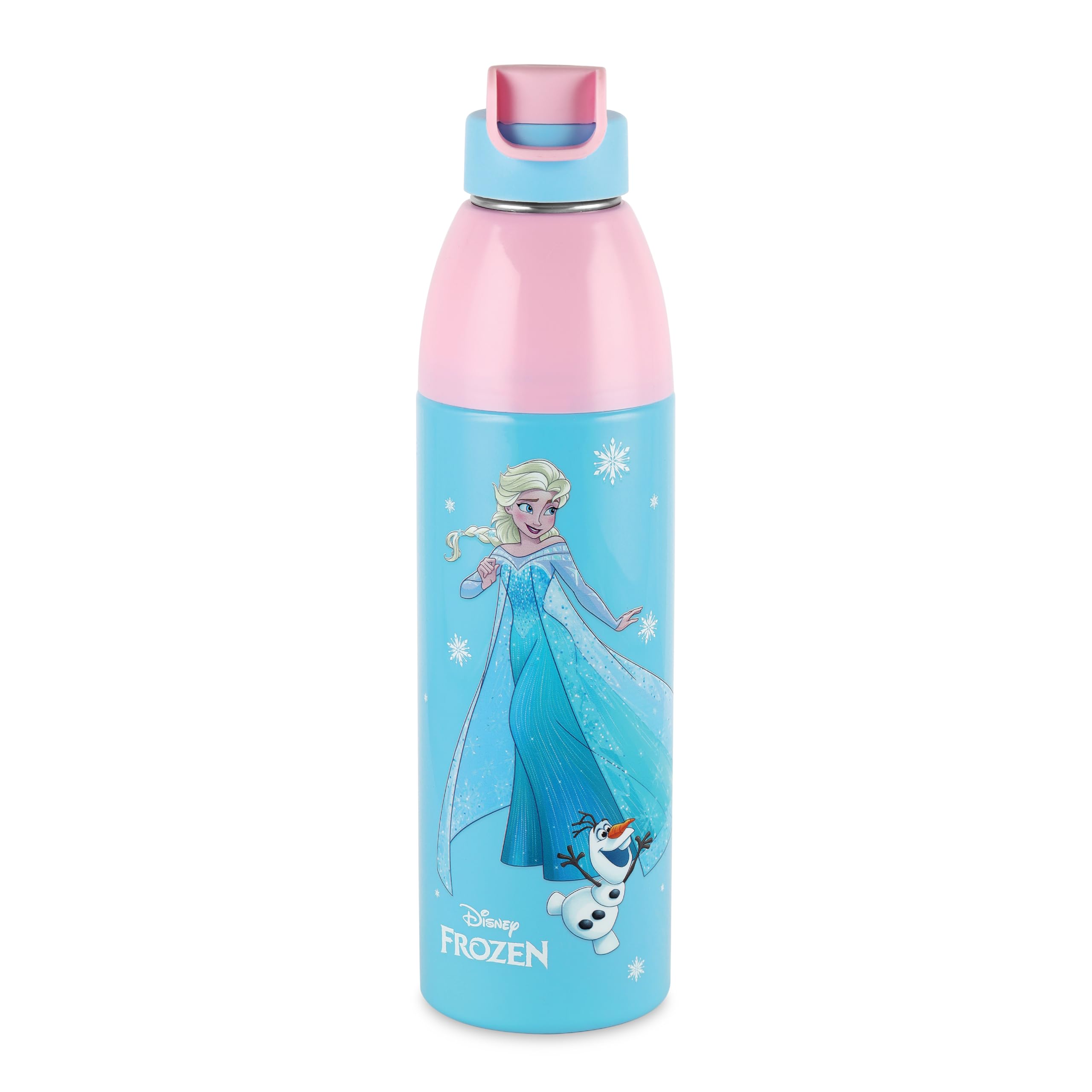 Cello Kidzbee Uranus 900 Frosted Fun Print Water Bottle 680Ml, Light Blue |3D Touch & Feel Frosted Fun Design |Pu Insulated Inne