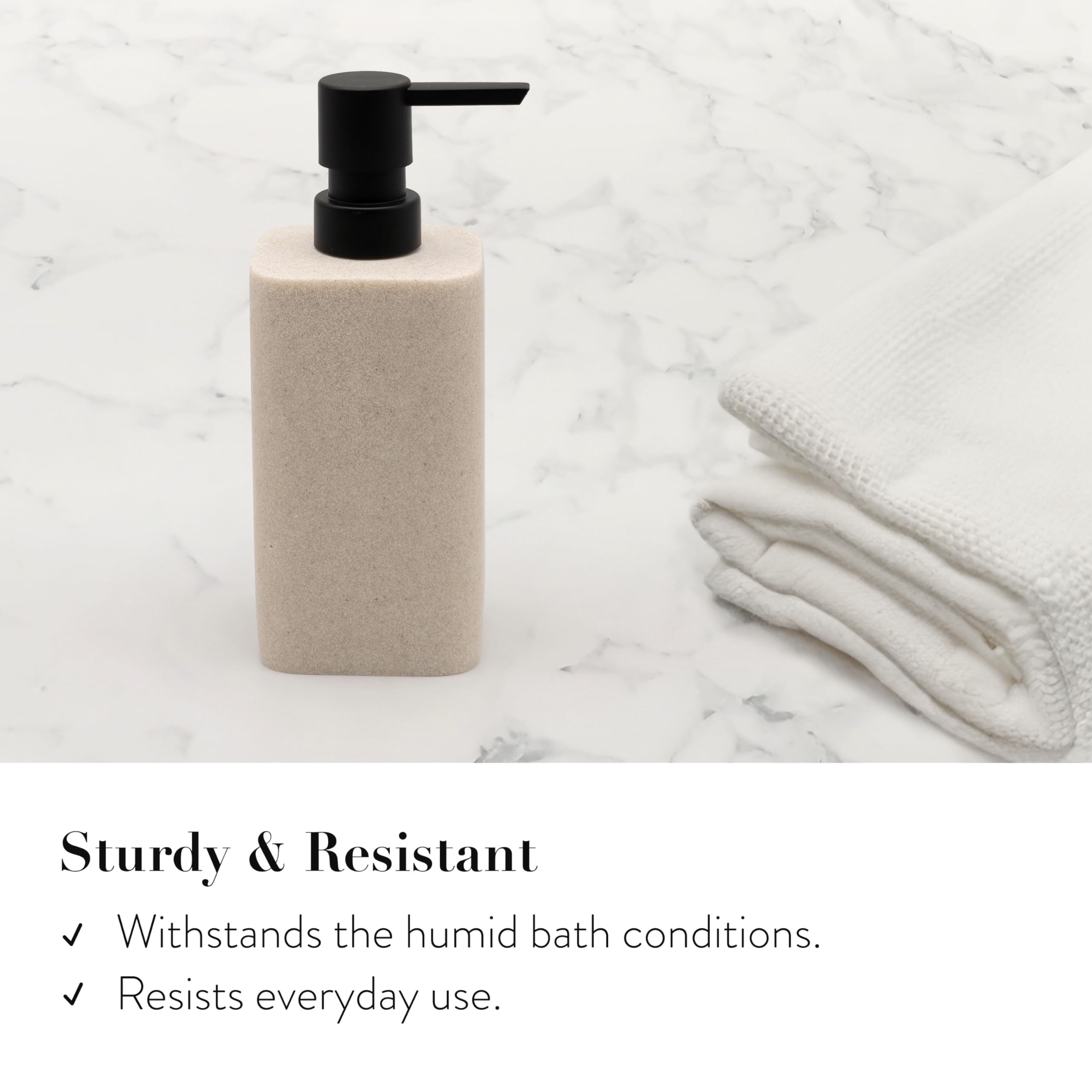 Zccz Beige Bathroom Accessory Sets, 4 Pieces Bathroom Accessories Complete Set Vanity Countertop Accessory Set, Includes Lotion